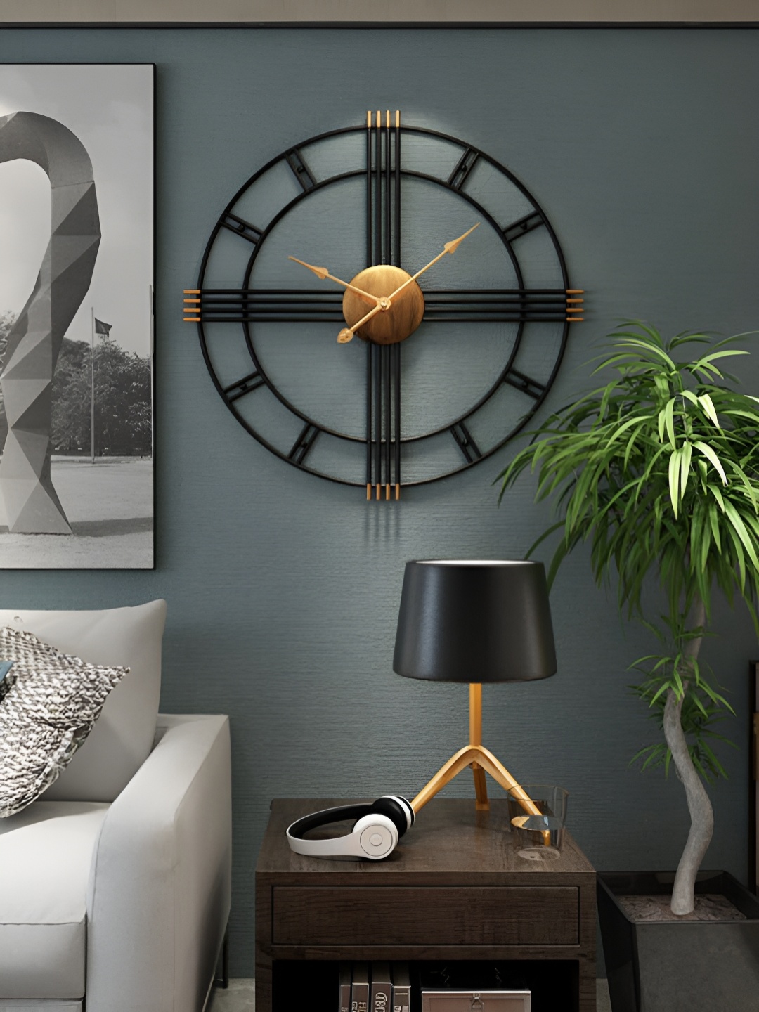 

The Art House Analogue Vintage Wall Clock, Black