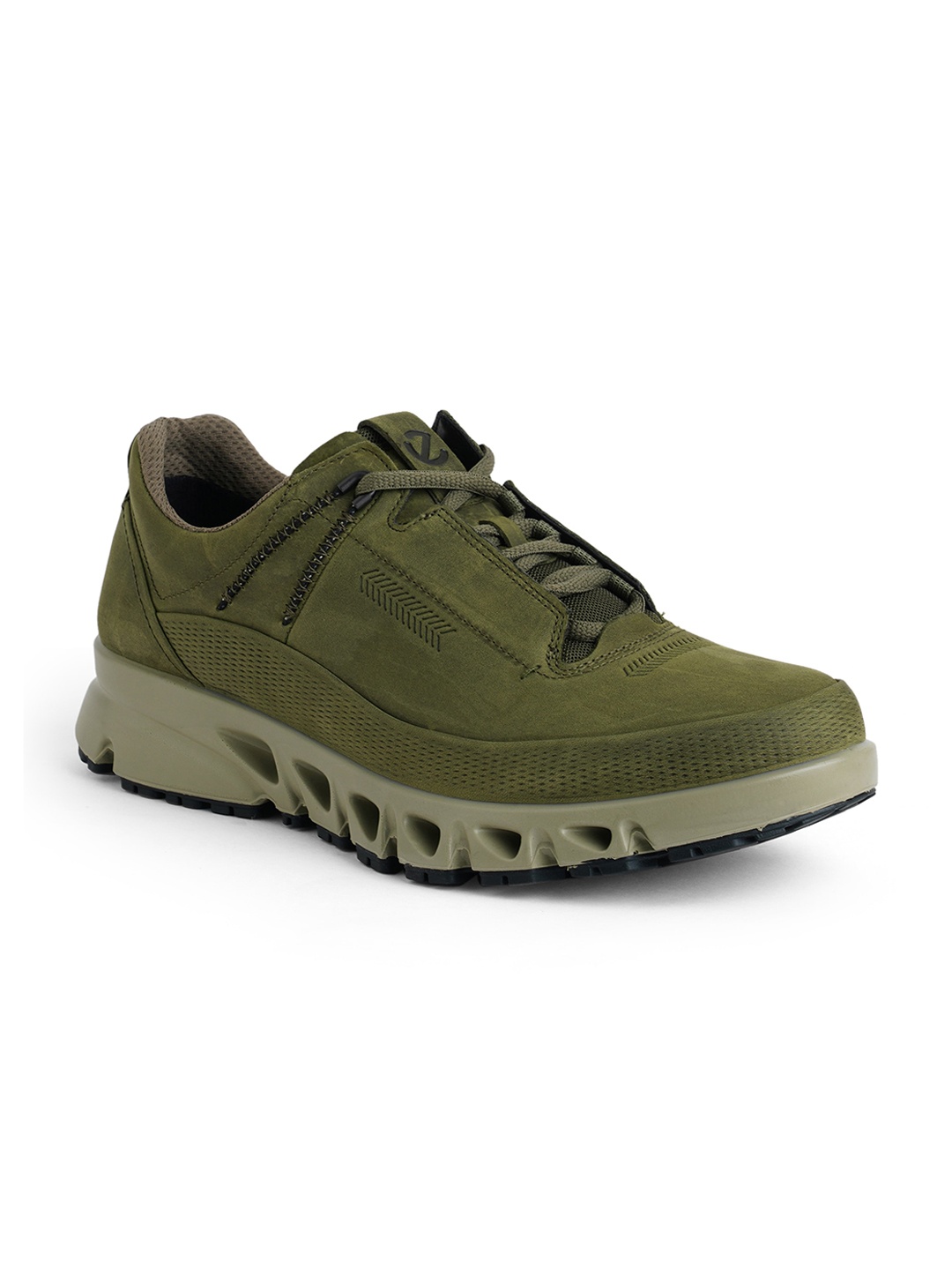 

ECCO Men Multi-Vent Grape Leaf Nubuck Regular Sneakers, Olive