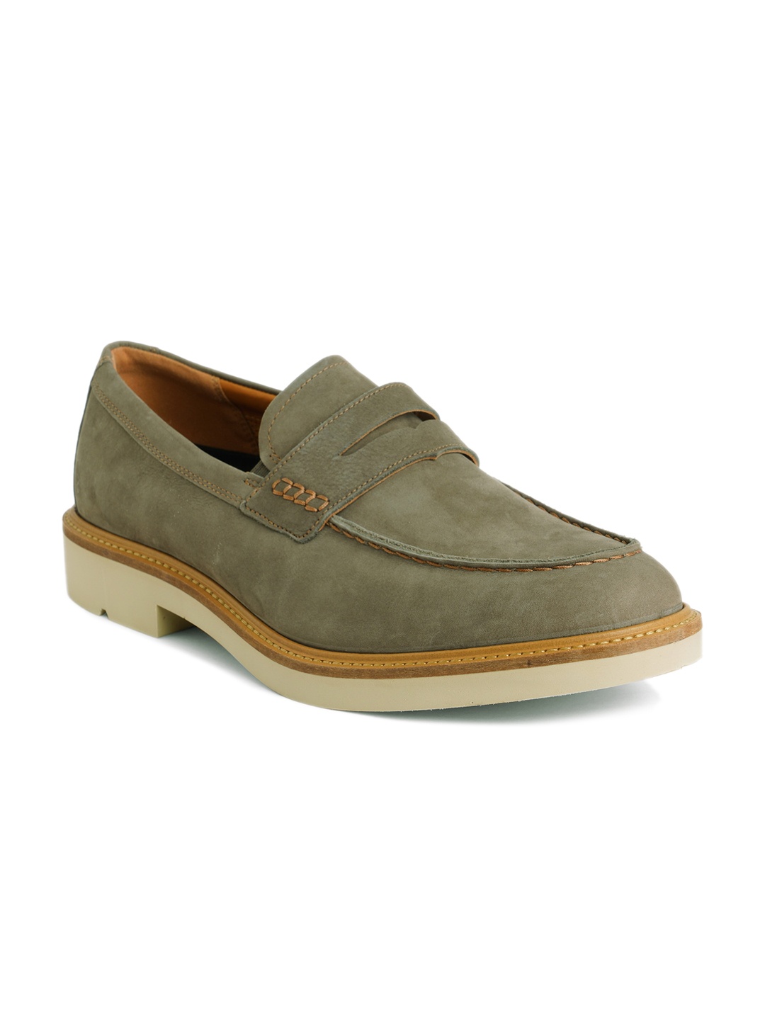 

ECCO Mens Metropole Leather Extra Wide Casual Shoes, Grey