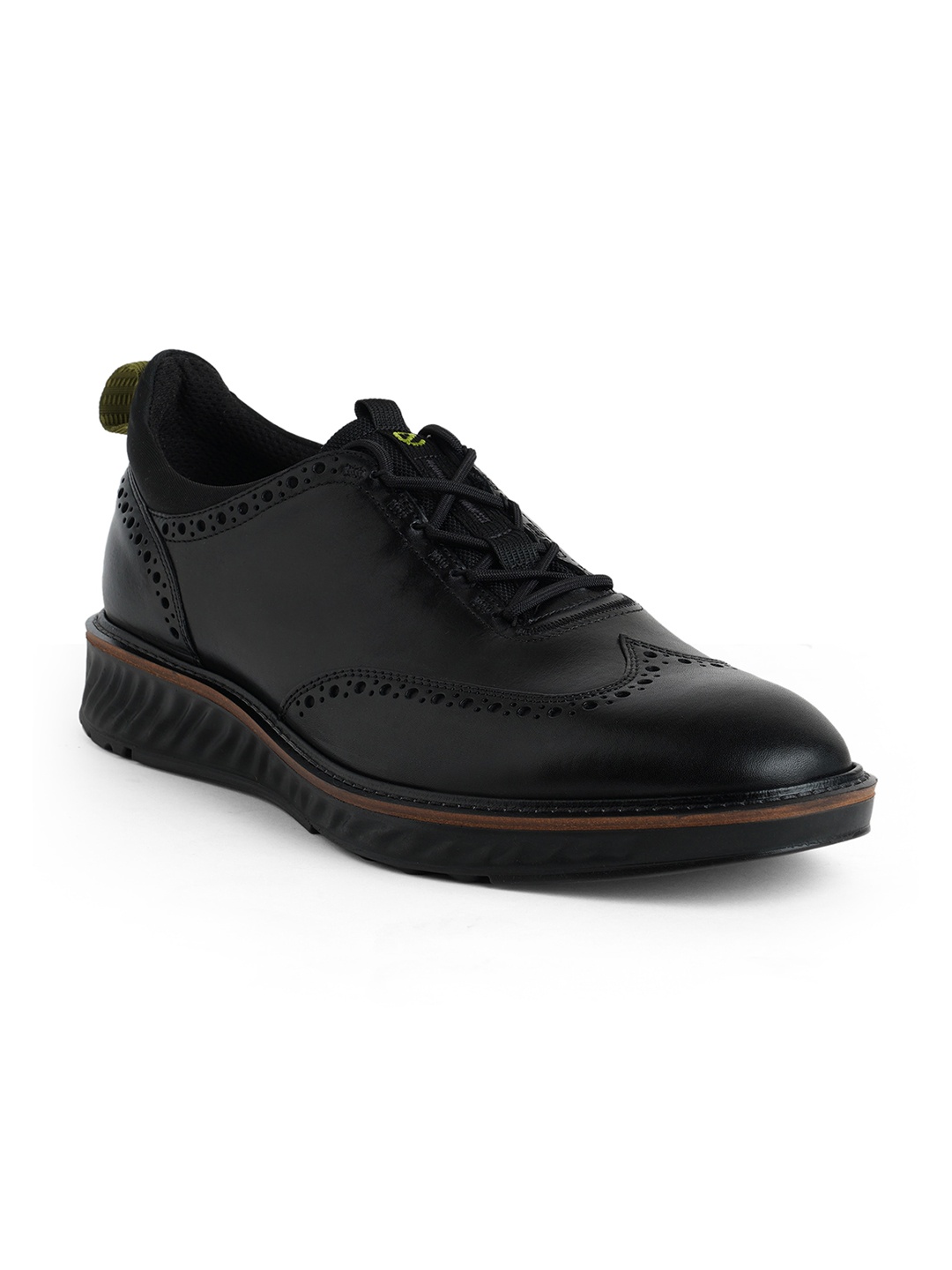 

ECCO St 1 Hybrid Men Leather Brogues, Black