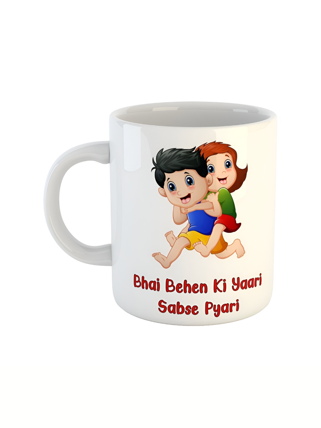 

ARTBUG White Printed Ceramic Glossy Mugs