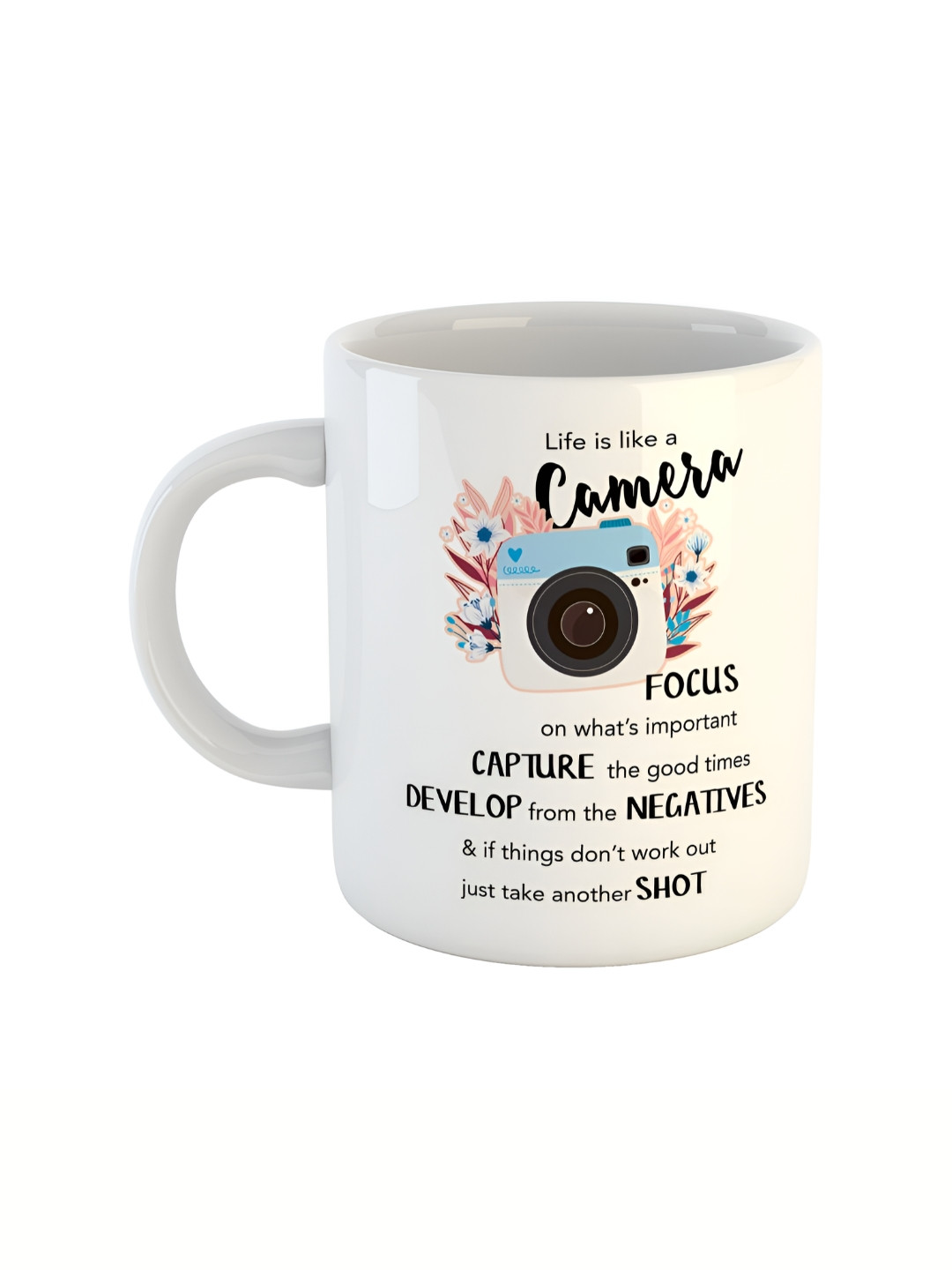 

ARTBUG White Printed Ceramic Glossy Mugs