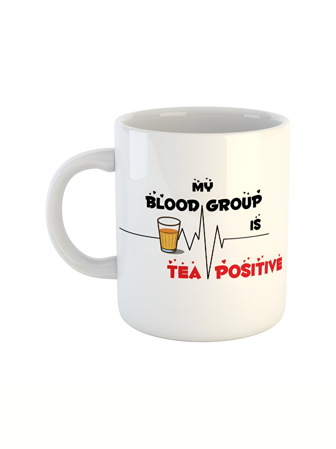 

ARTBUG White Printed Ceramic Glossy Mug 330 ml