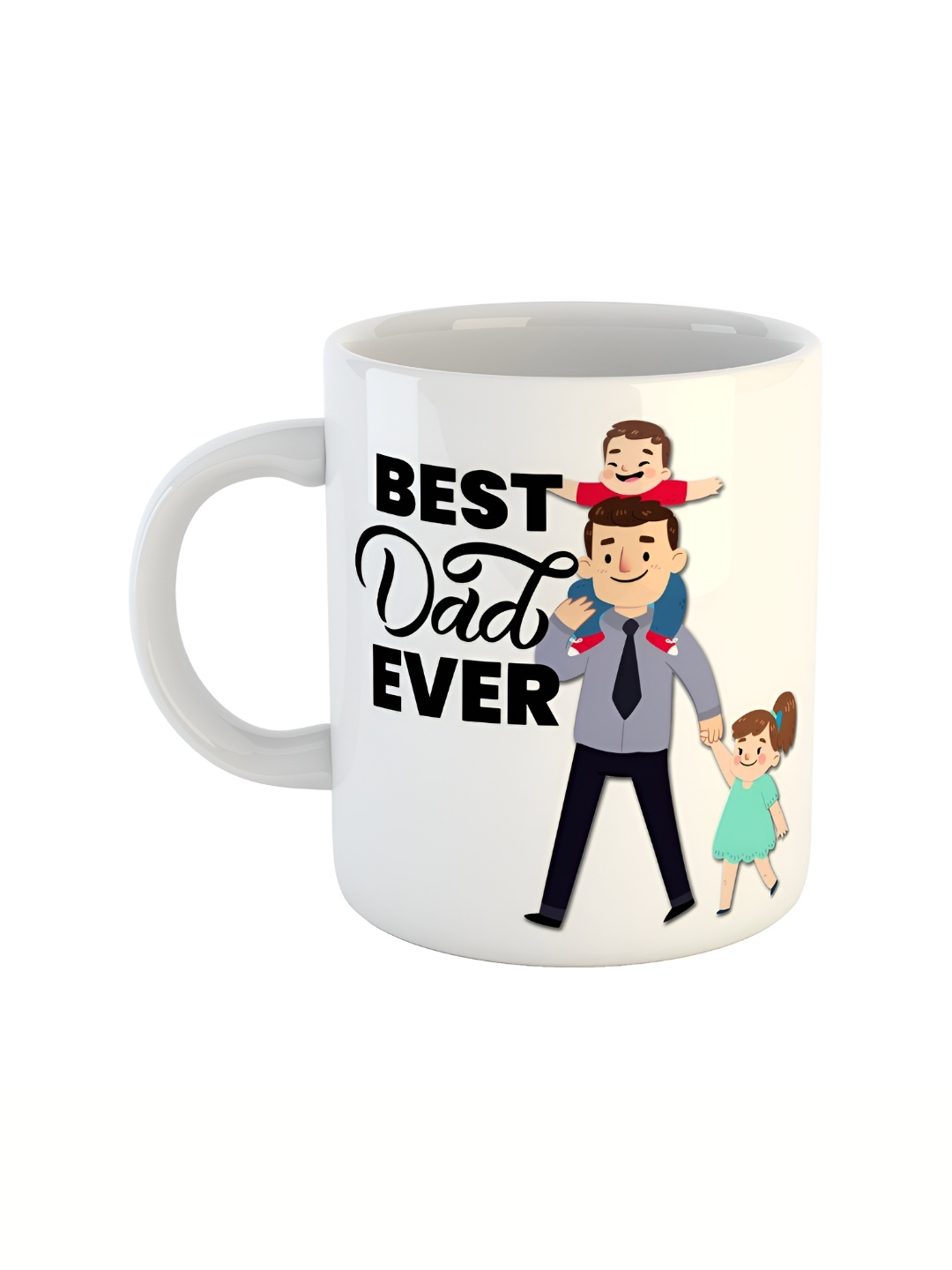 

ARTBUG White & Black Text Or Slogans Printed Ceramic Glossy Mug 350ml