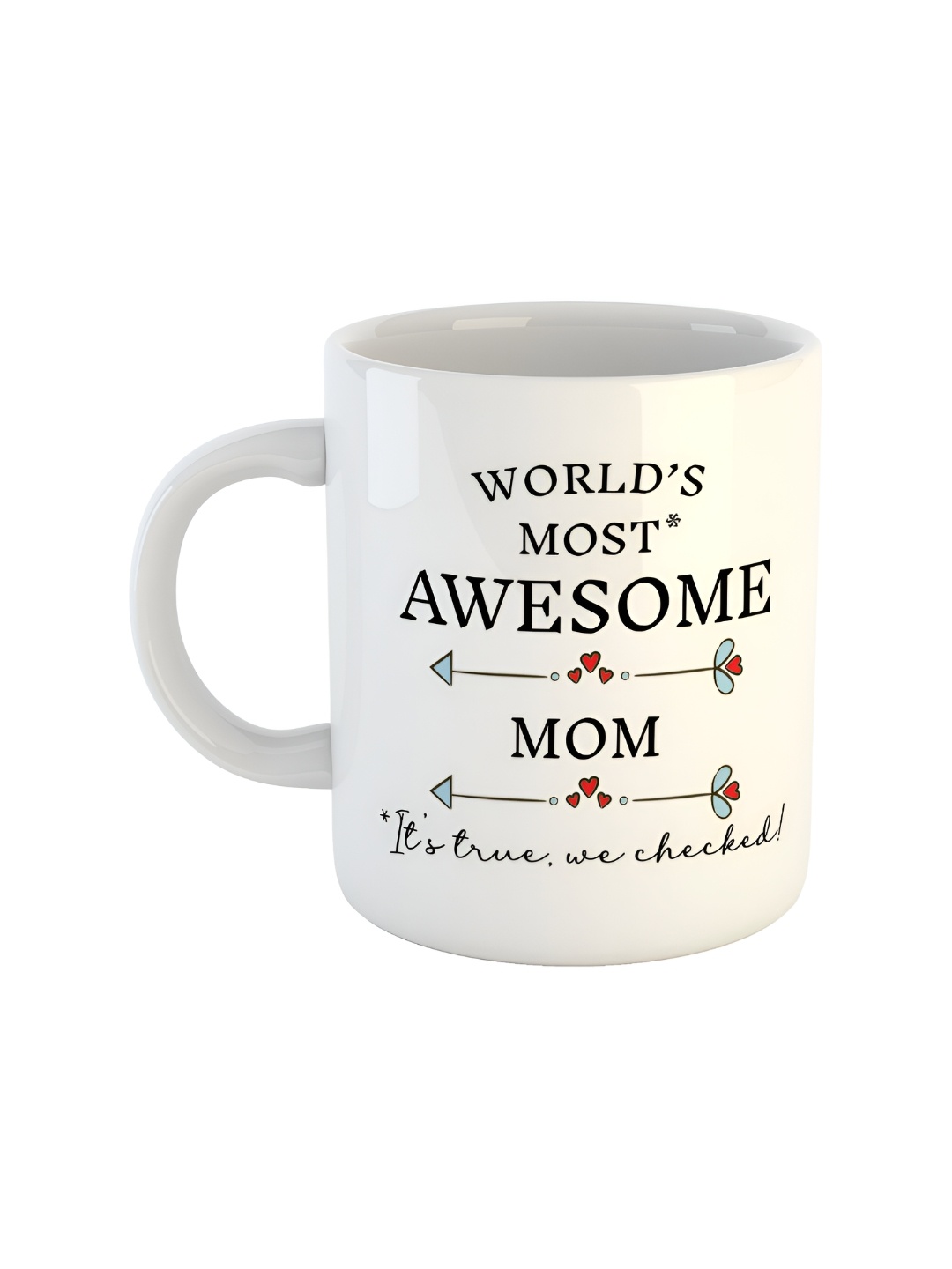

ARTBUG White Printed Ceramic Glossy Mug