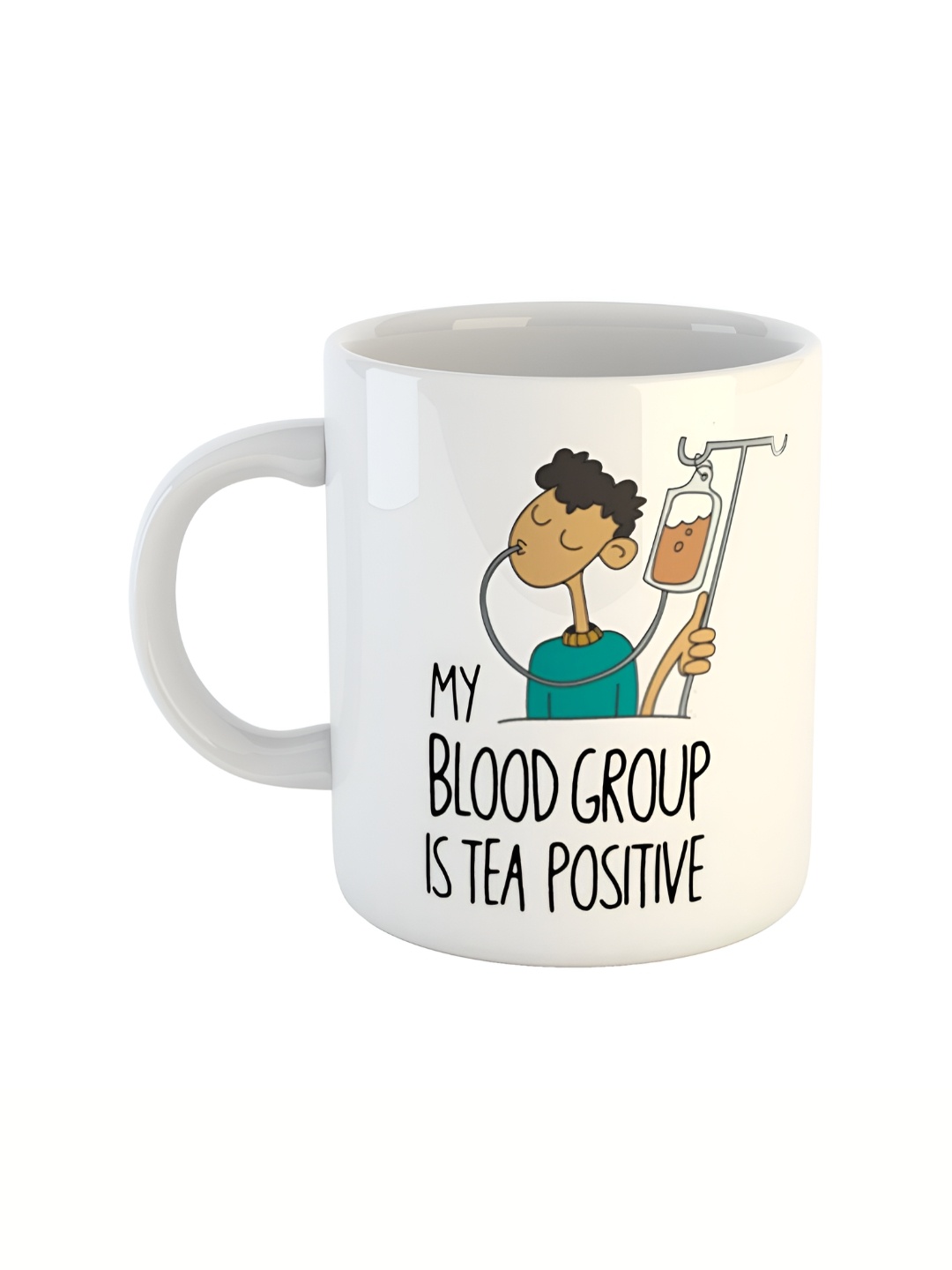 

ARTBUG White & Black Printed Ceramic Glossy Mug 350 ml