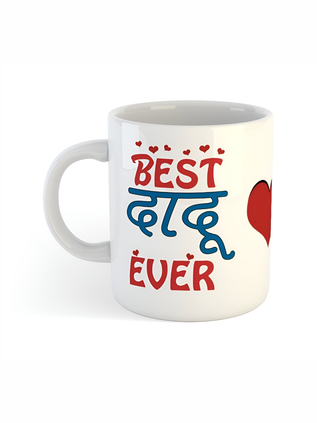 

ARTBUG White & Red Printed Ceramic Glossy Mugs
