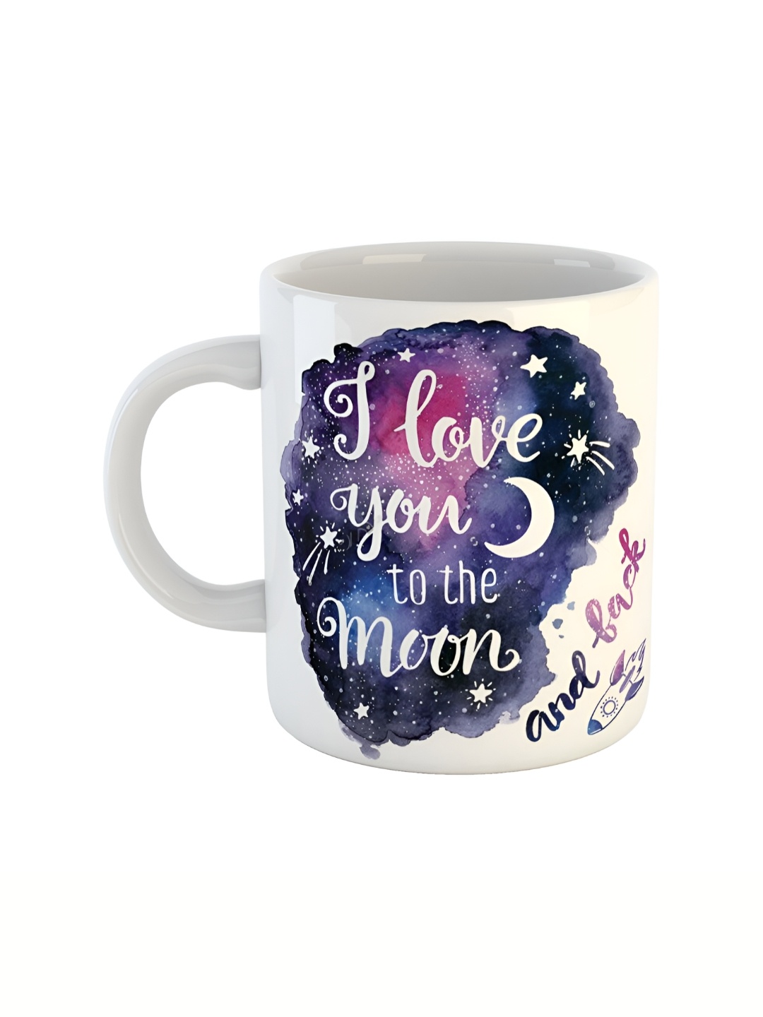 

ARTBUG White Printed Ceramic Glossy Mug 350 ml