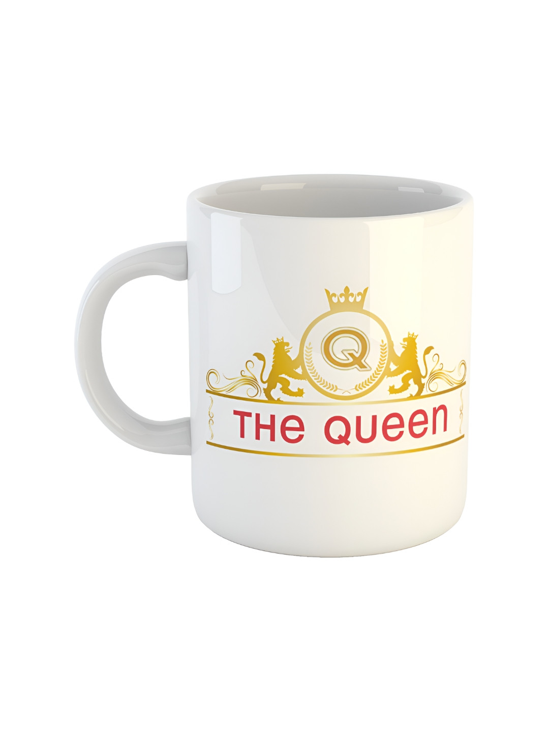 

ARTBUG White & Yellow Text Or Slogans Printed Ceramic Glossy Mug 350ml