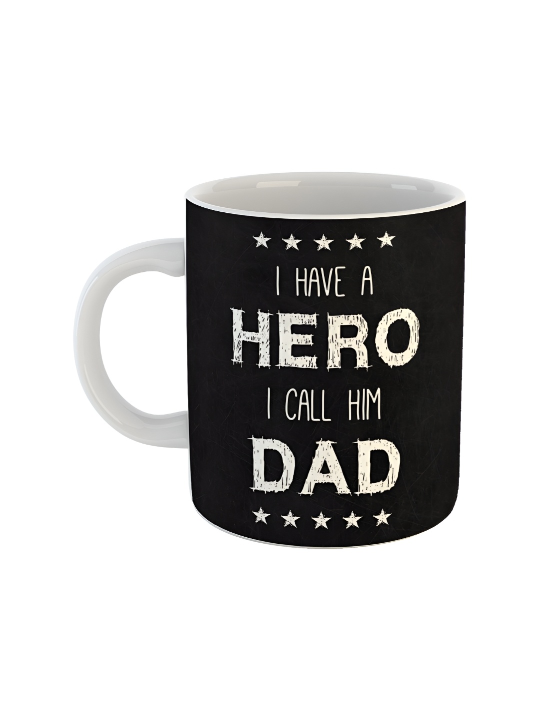 ARTBUG White Printed Ceramic Glossy Mugs