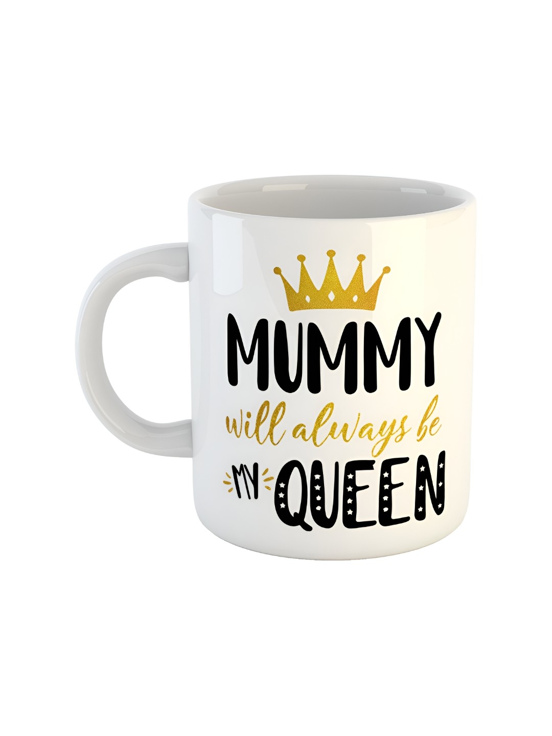 

ARTBUG White Printed Ceramic Glossy Ceramic Mug