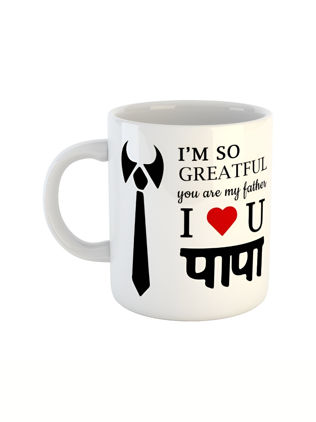 

ARTBUG White & Black Printed Ceramic Glossy Mug 350 ml