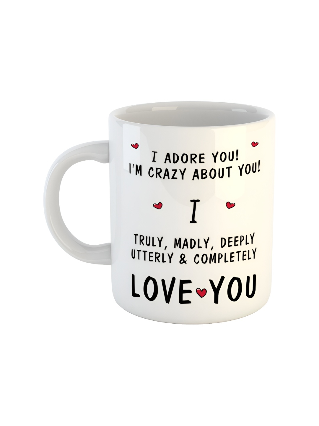 

ARTBUG White & Black Printed Ceramic Glossy Mug 350 ml