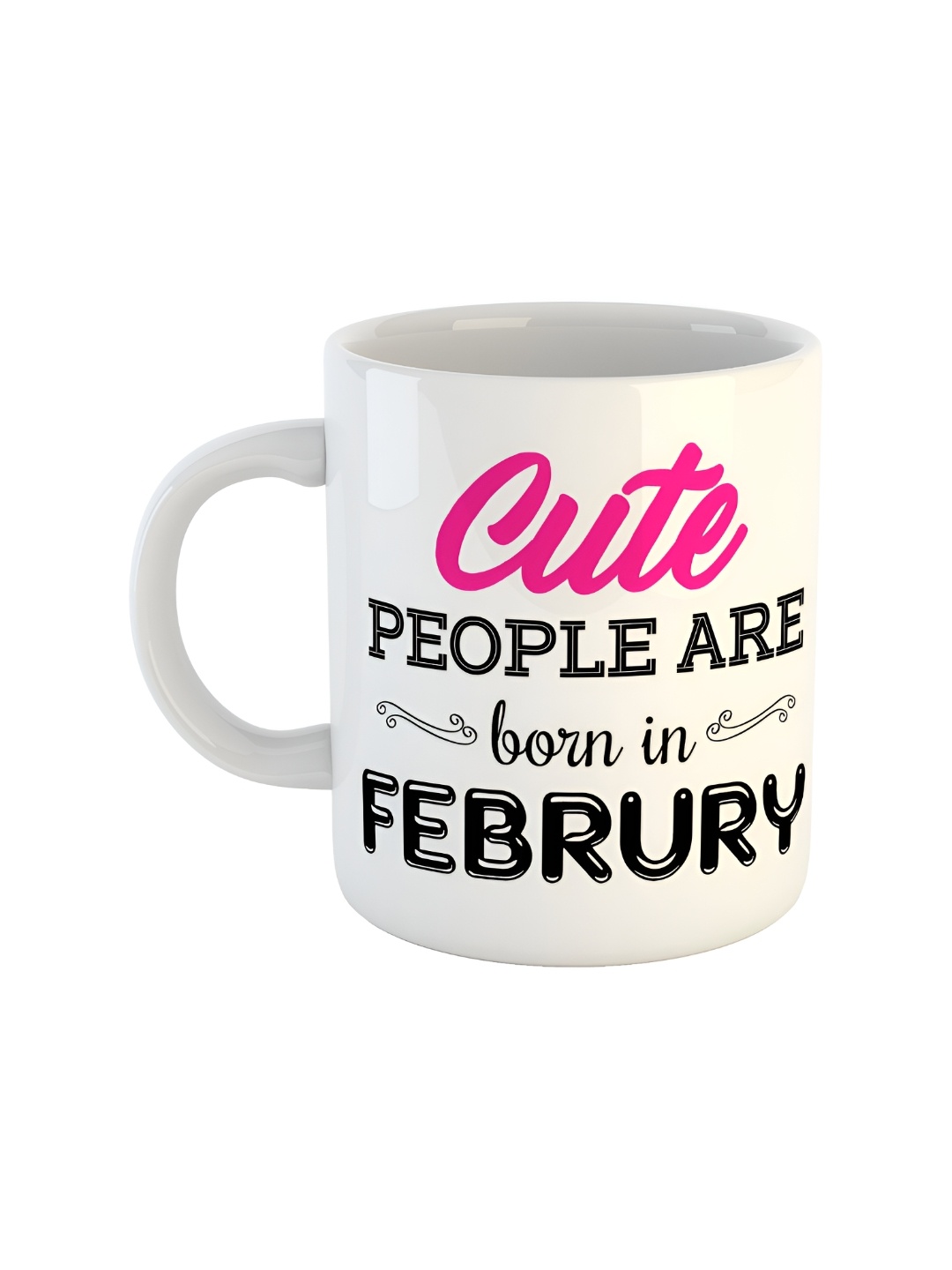 

ARTBUG White Printed Ceramic Glossy Mug 350 ml