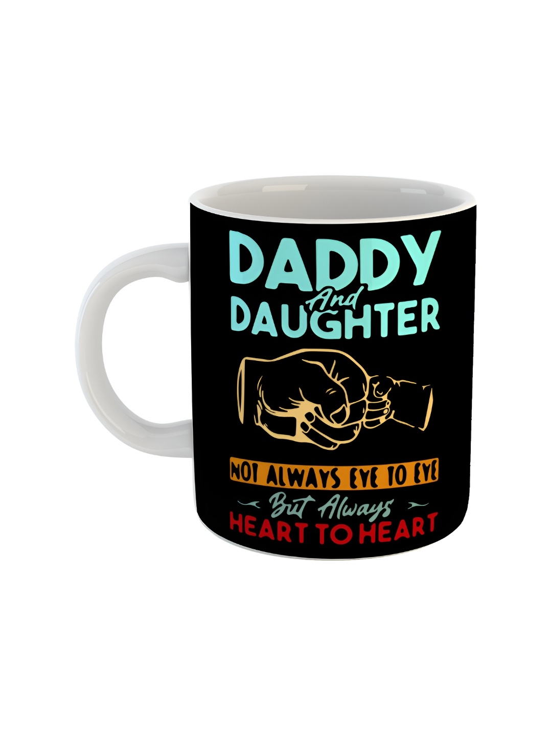 

ARTBUG White & Black Text Or Slogans Printed Ceramic Glossy Mug 350ml