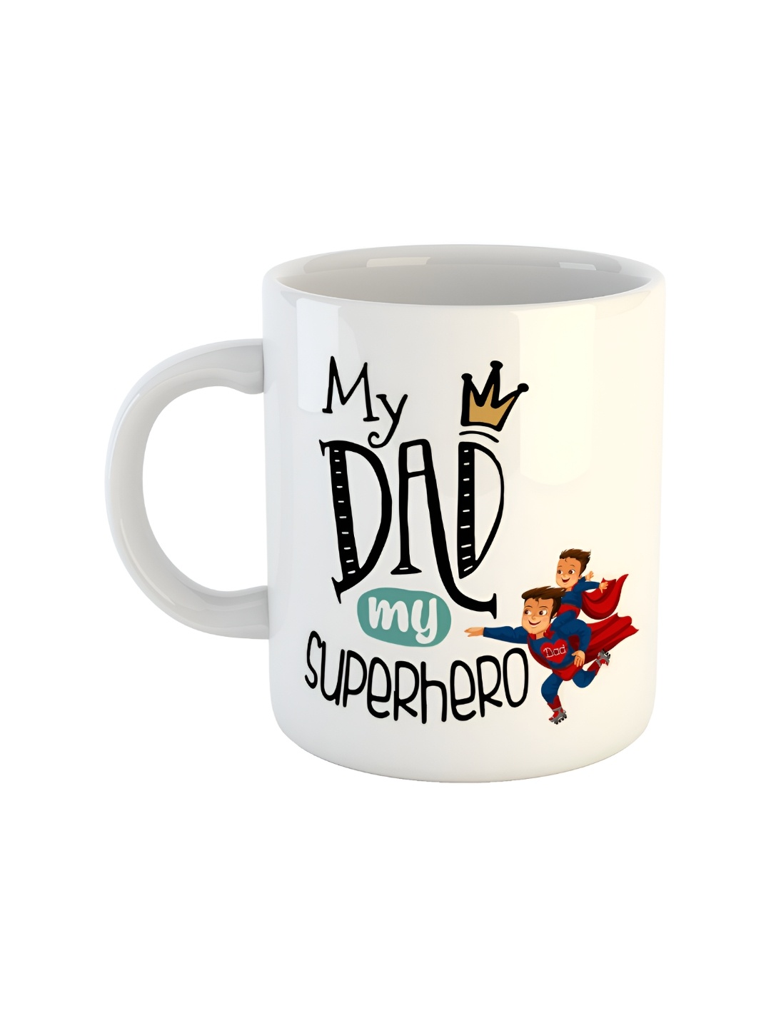 

ARTBUG White & Black Text Or Slogans Printed Ceramic Glossy Mug 350ml