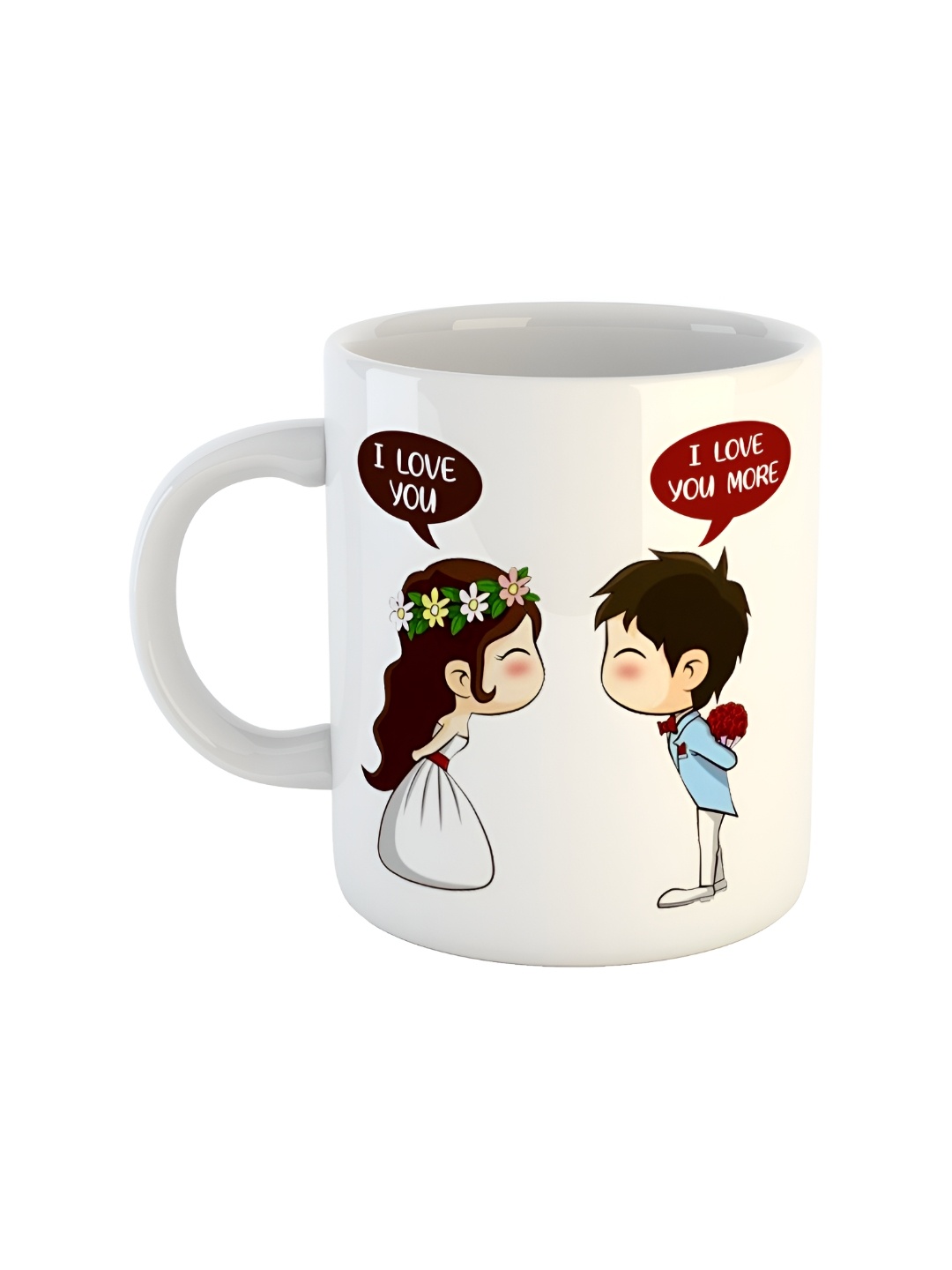 

ARTBUG White Printed Ceramic Glossy Mug 350 ml