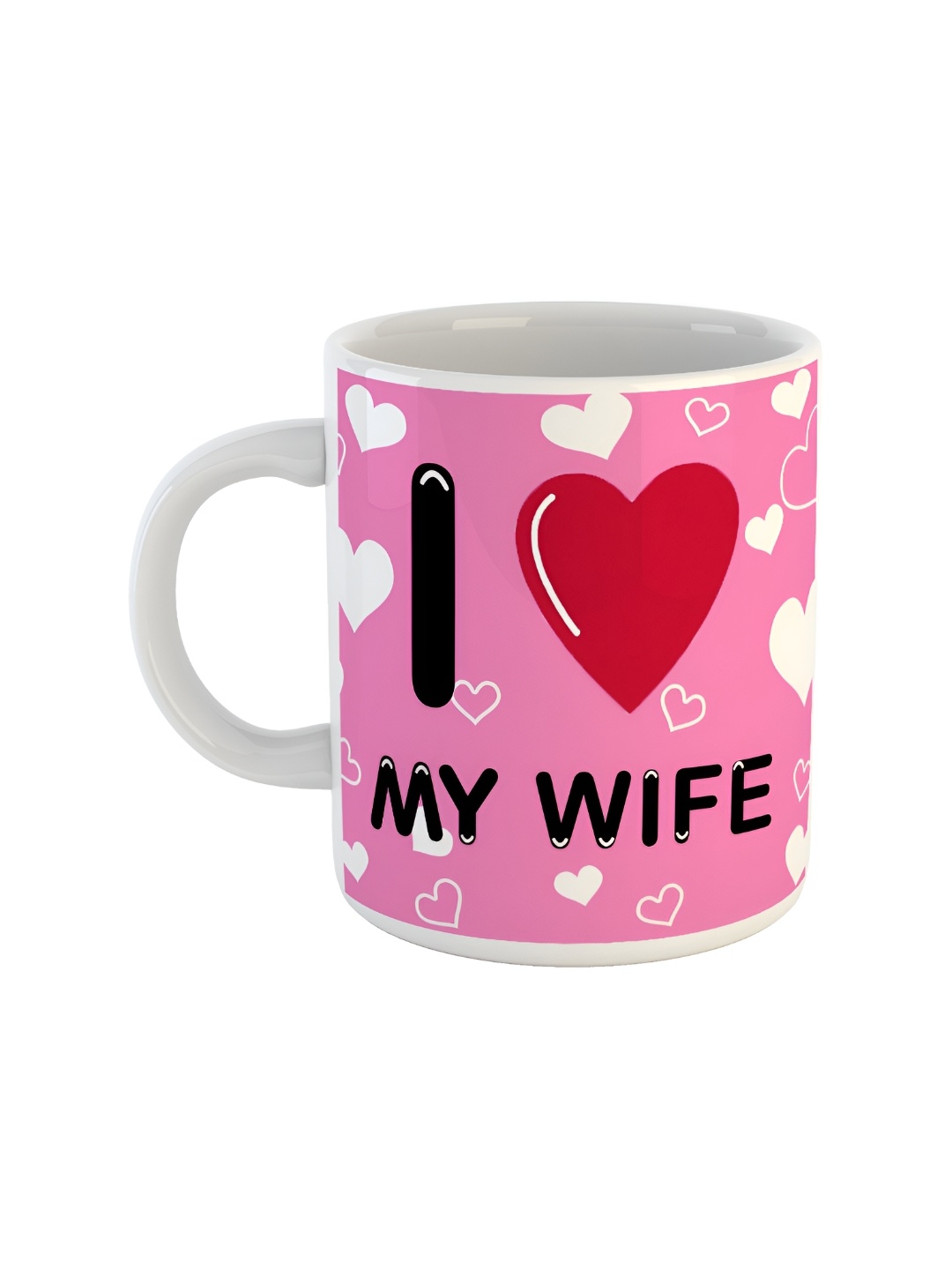 

ARTBUG Pink Printed Ceramic Glossy Mug 350 ml