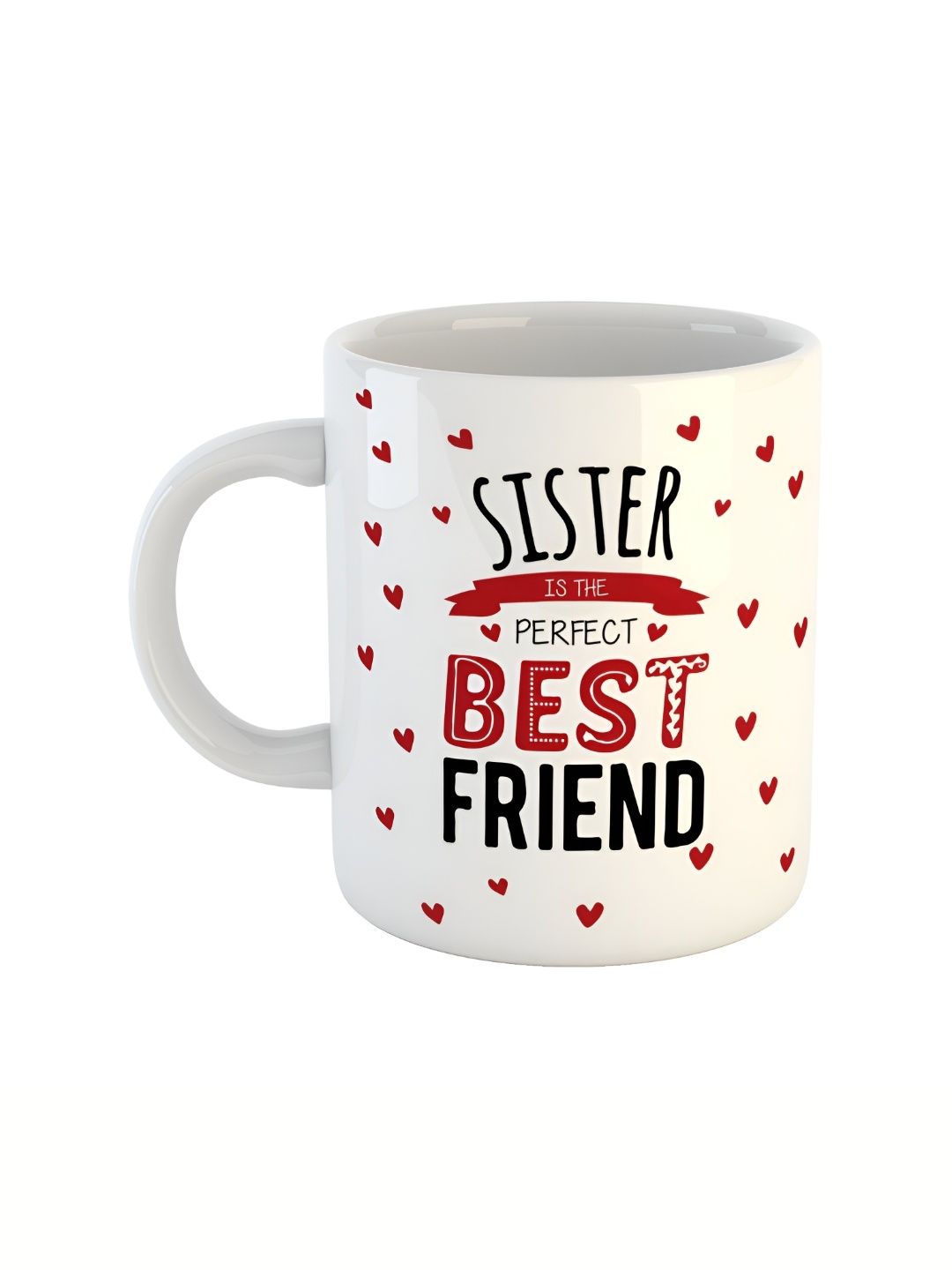 

ARTBUG White & Black Text Or Slogans Printed Ceramic Glossy Mug 350ml