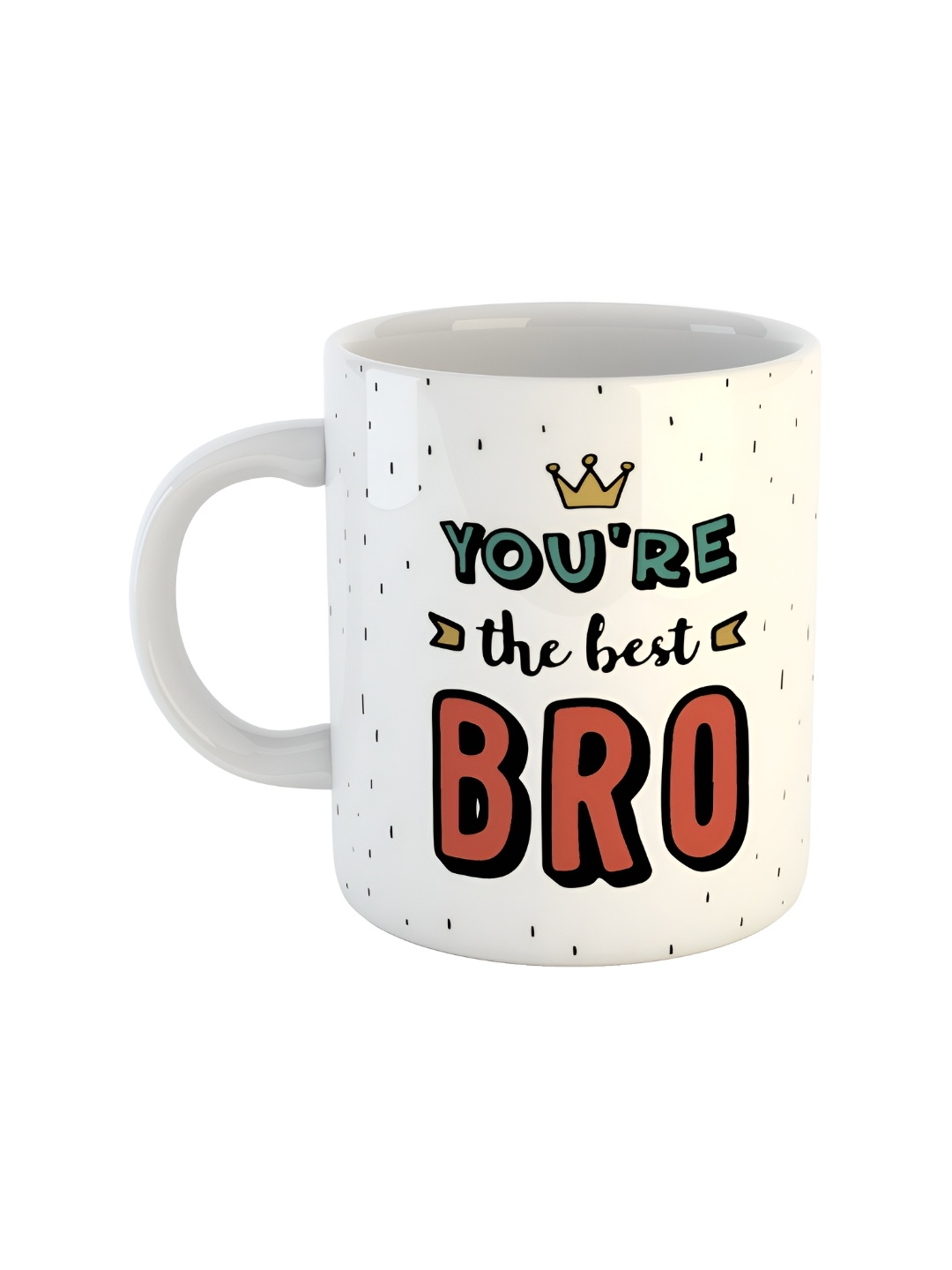 

ARTBUG White & Red Printed Ceramic Glossy Mugs 330 ml