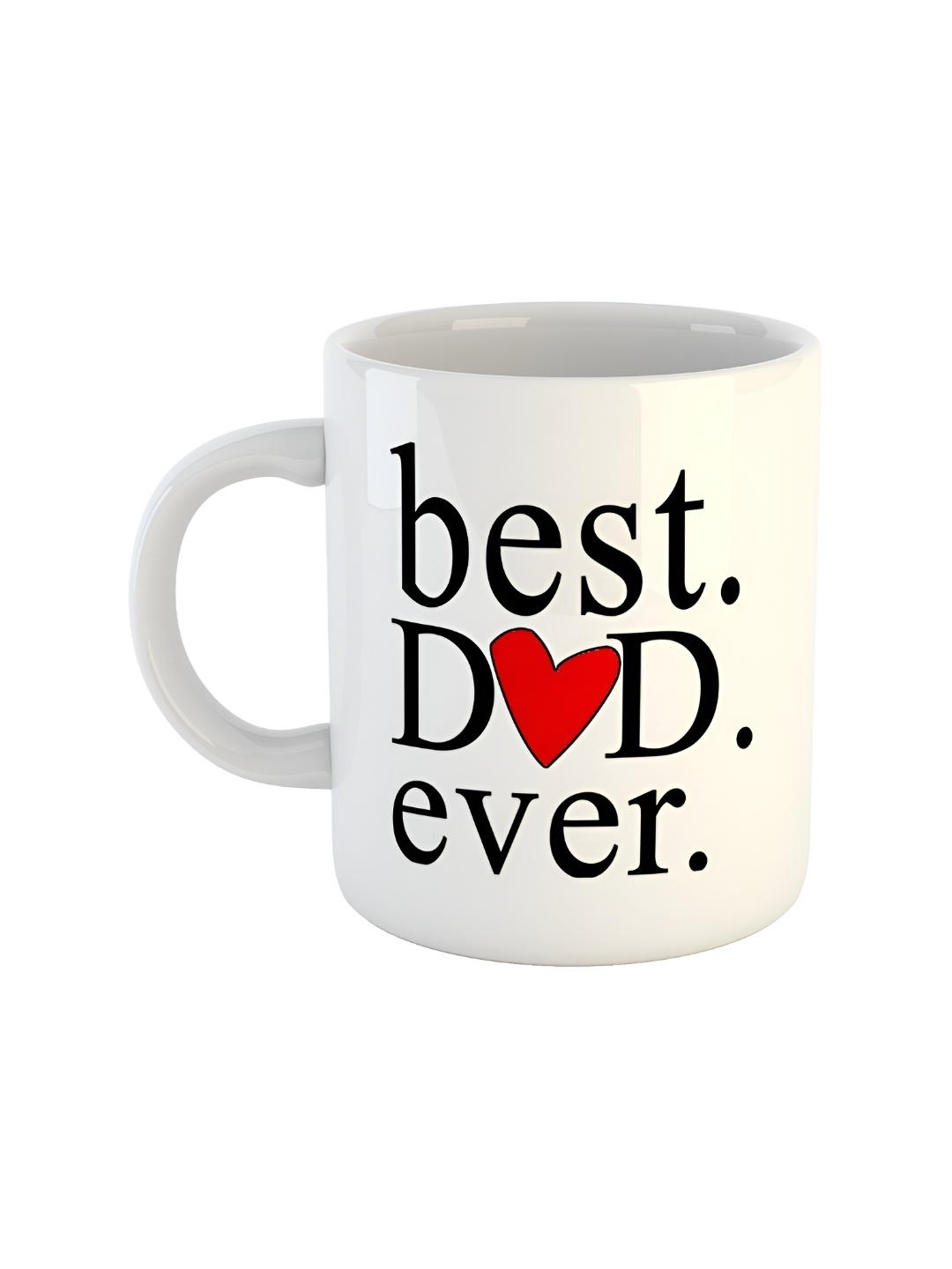 

ARTBUG White & Black Text Or Slogans Printed Ceramic Glossy Mug 350ml
