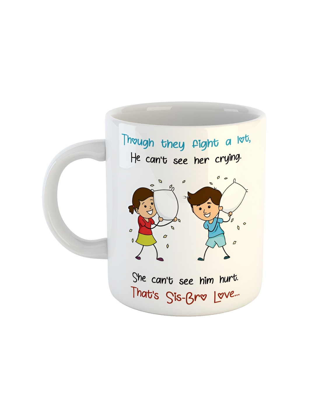

ARTBUG White Printed Ceramic Glossy Mugs