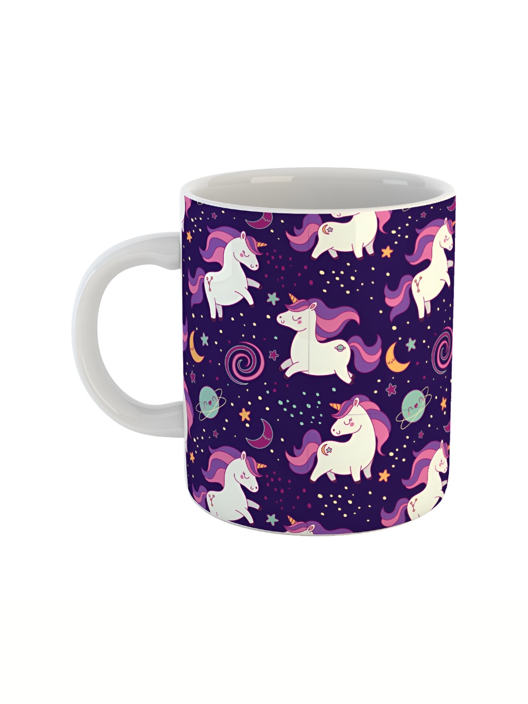 ARTBUG Purple Printed Ceramic Glossy Mug 350 ml