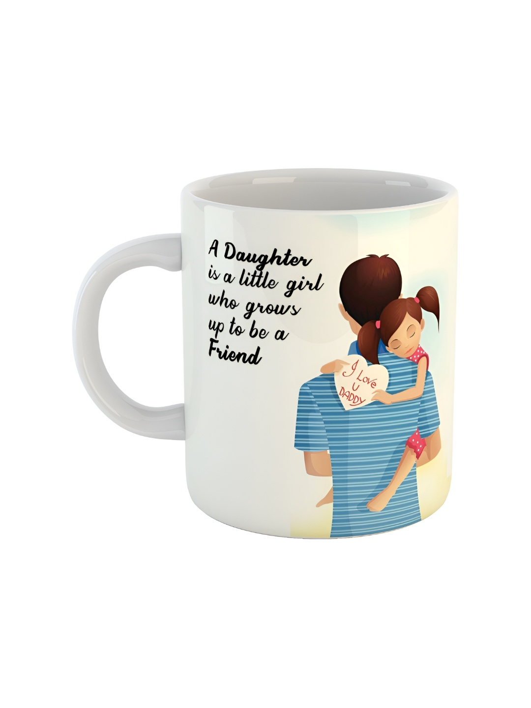 ARTBUG White & Black Printed Ceramic Glossy Mugs 350 ml
