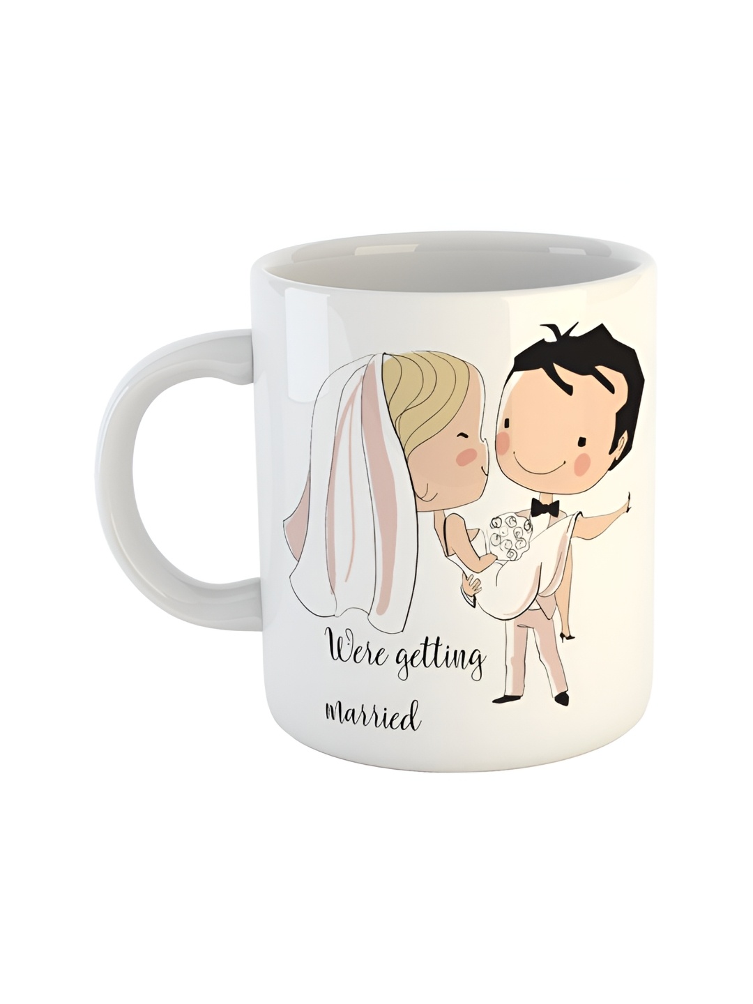 

ARTBUG White Printed Ceramic Glossy Mug 350ml