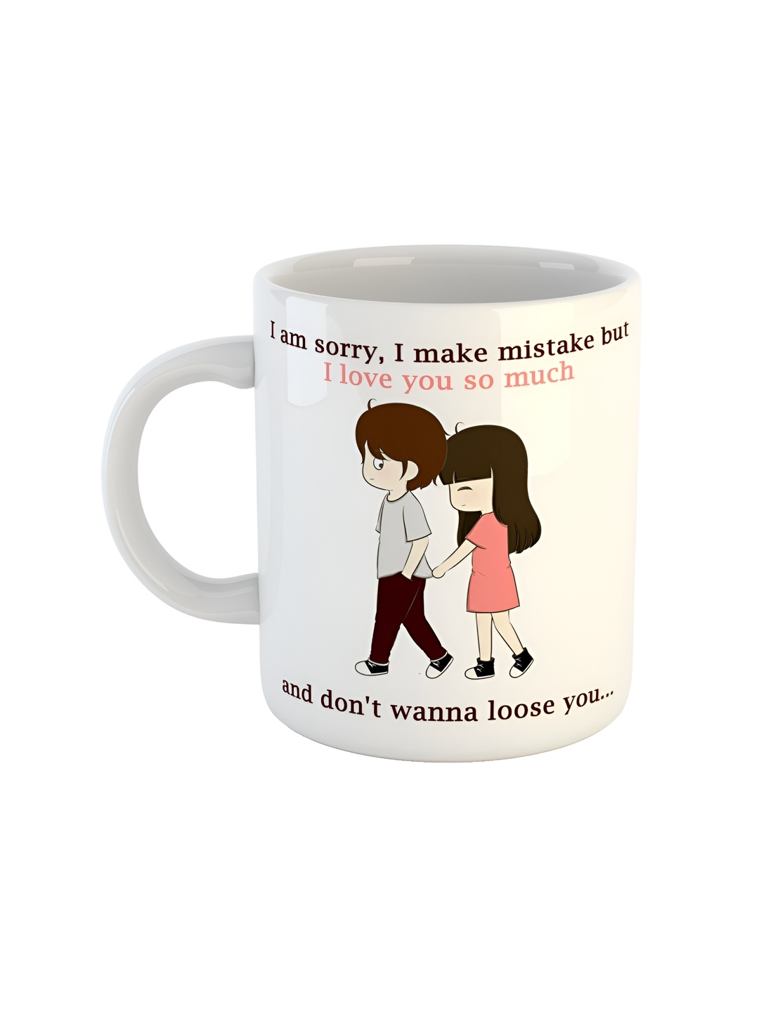 

ARTBUG White Printed Ceramic Glossy Mug 350 ml