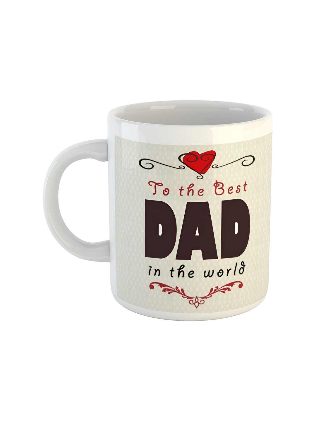 

ARTBUG White Printed Ceramic Glossy Mug 350 ml