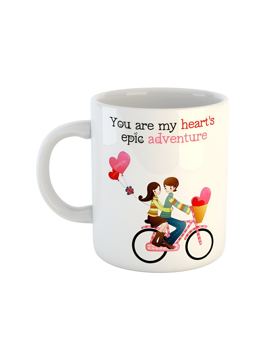 

ARTBUG White Printed Ceramic Glossy Mug 350 ml
