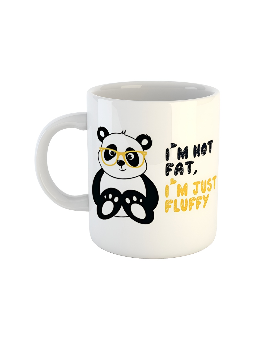 

ARTBUG White Printed Ceramic Glossy Mug 350 ml