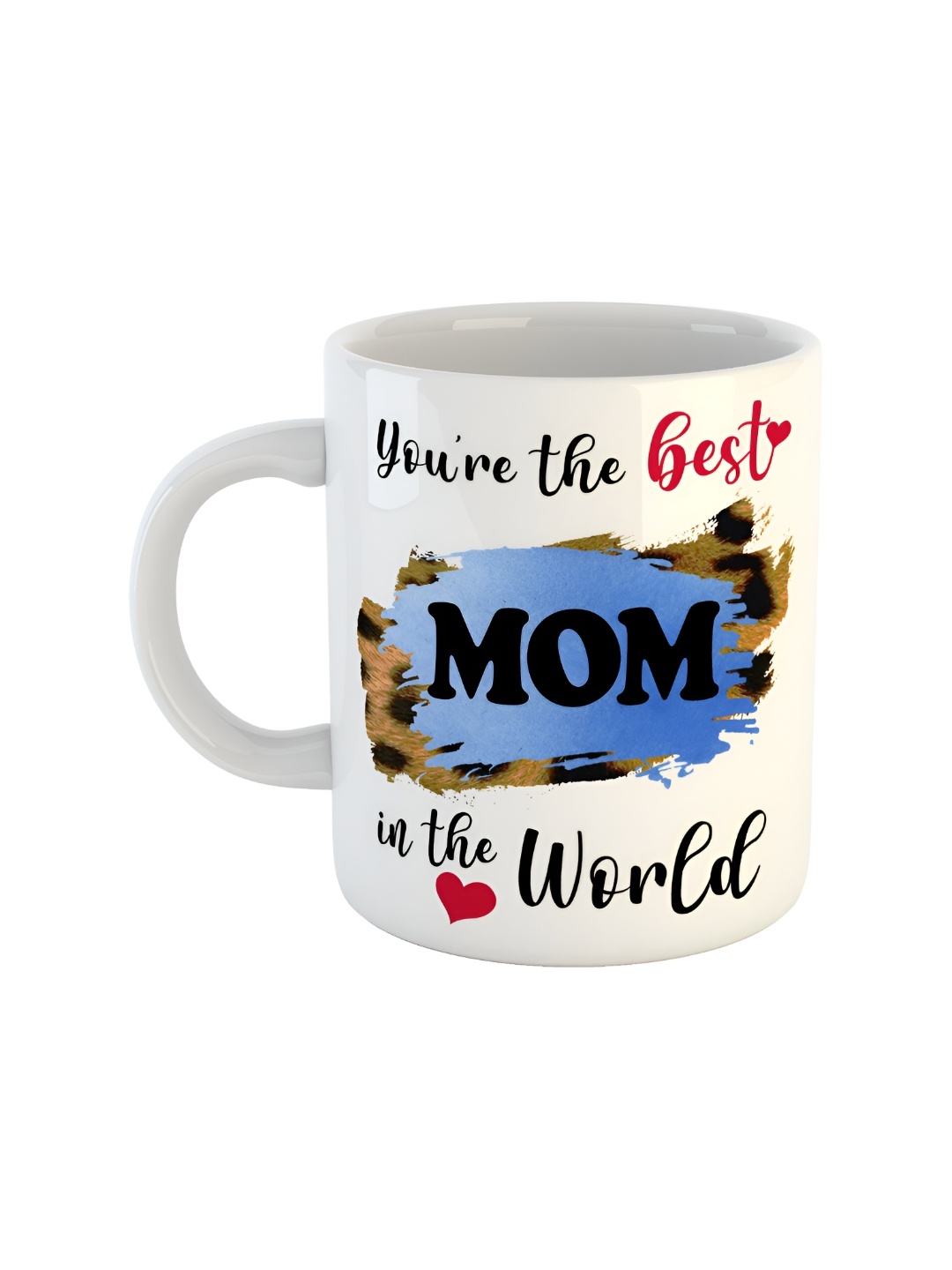 ARTBUG White Printed Ceramic Glossy Mugs