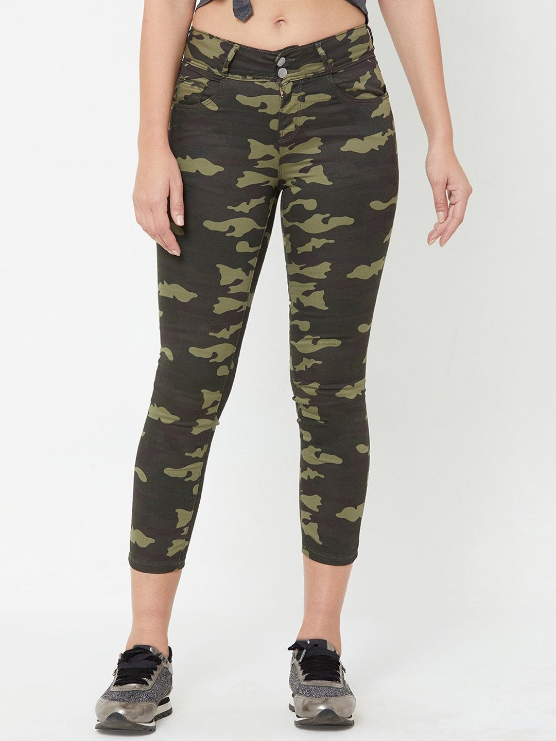 

Kraus Jeans Women Skinny Fit Jeans, Olive
