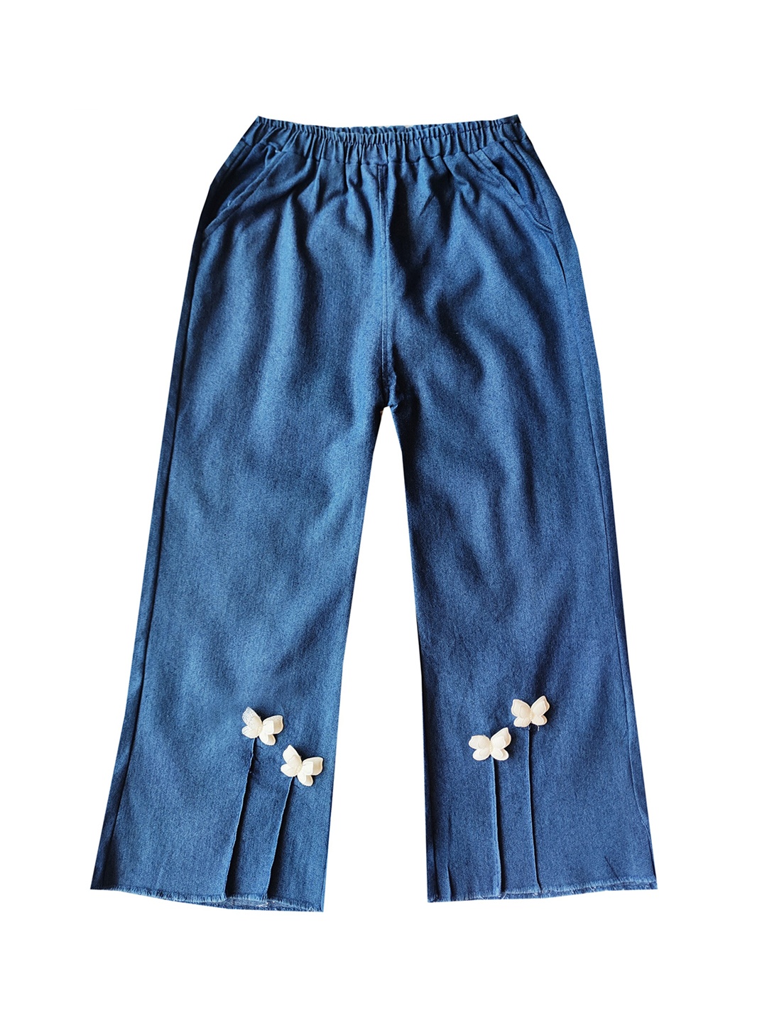 

BAESD Girls Mid-Rise Narrow Slim Fit Clean Look Stretchable Jeans, Blue