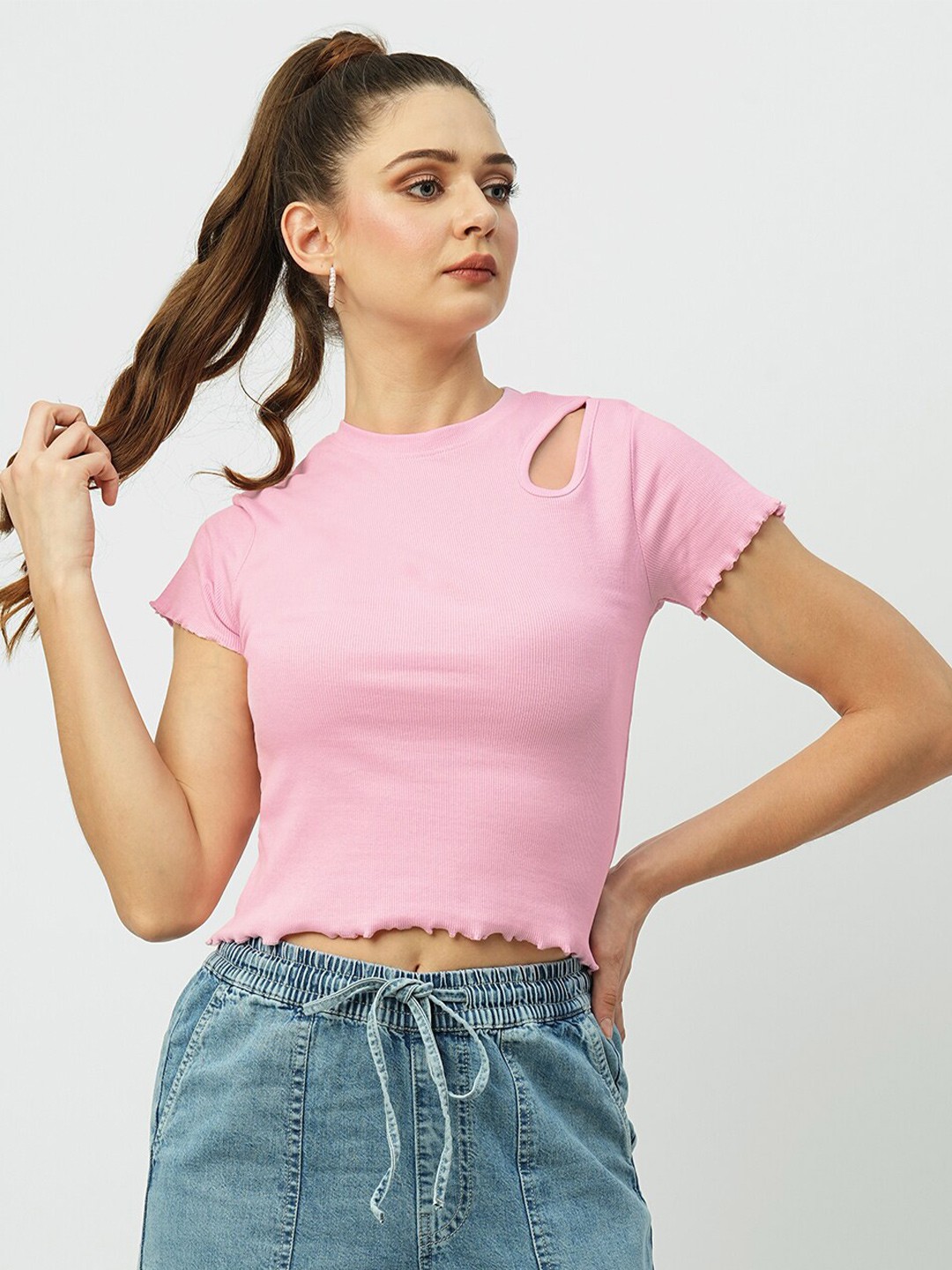 

Kraus Jeans Women Slim Fit T-shirt, Lavender