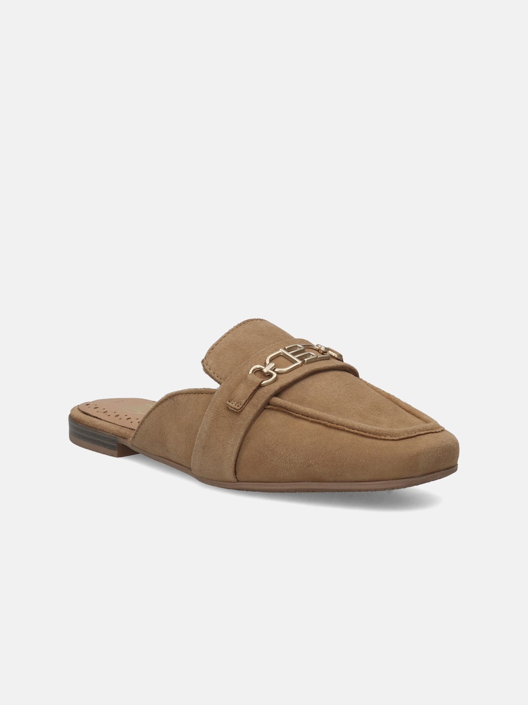 

BAGATT Anela Square Toe Suede Mules, Brown