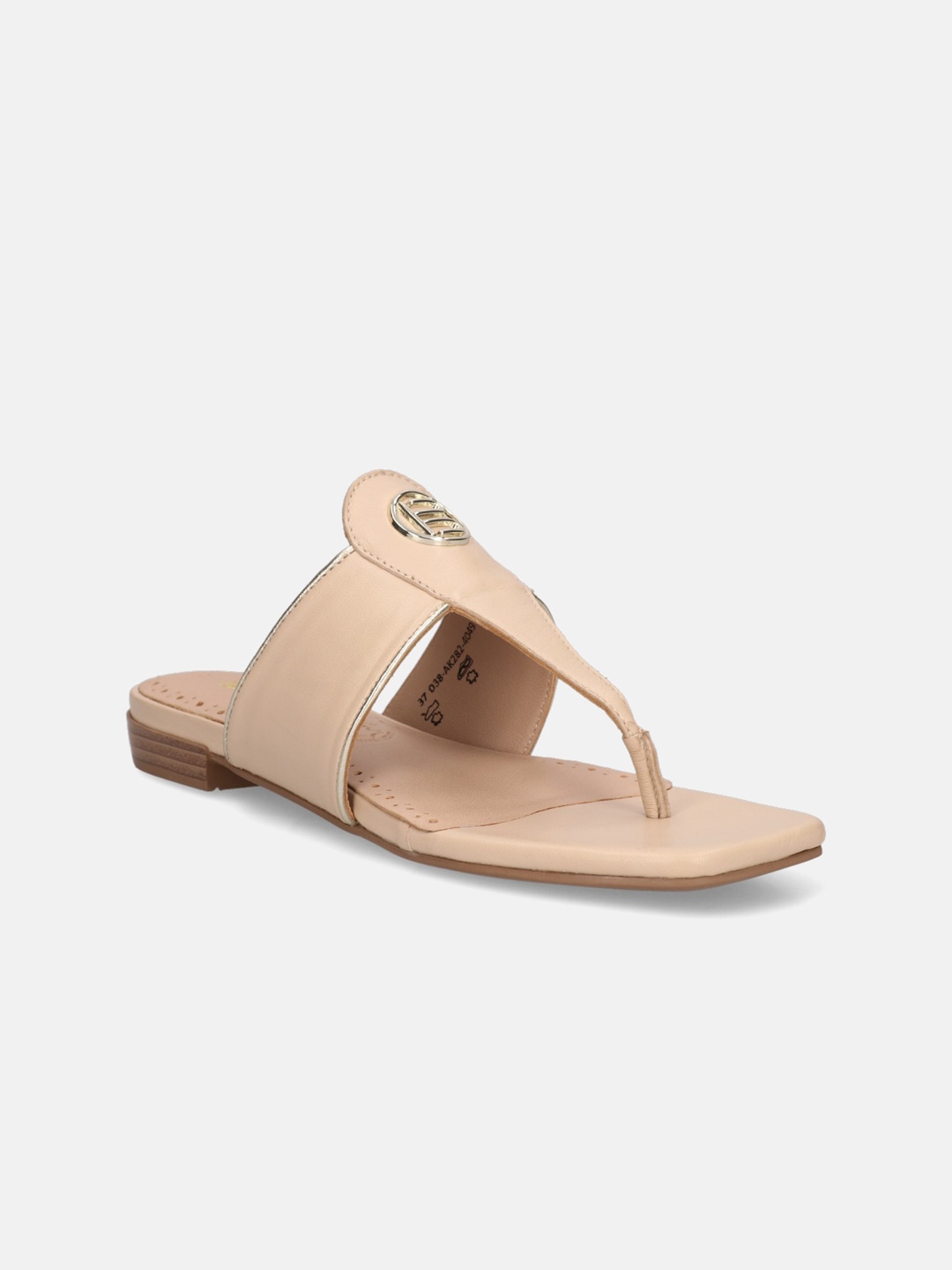 

BAGATT Mala T-Strap Flats, Beige