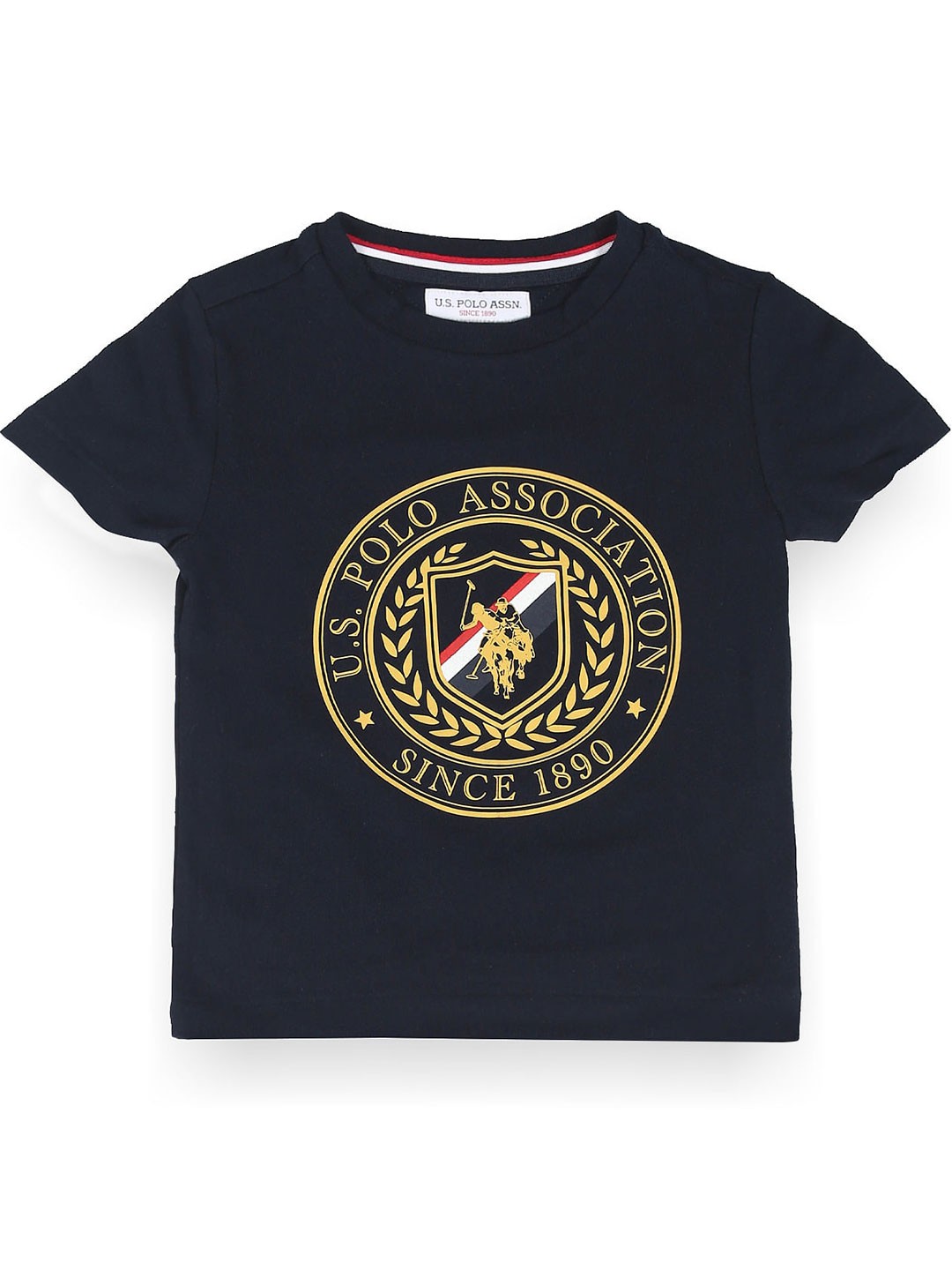 

U.S. Polo Assn. Kids Boys Brand Logo Printed Short Sleeves T-shirt, Navy blue