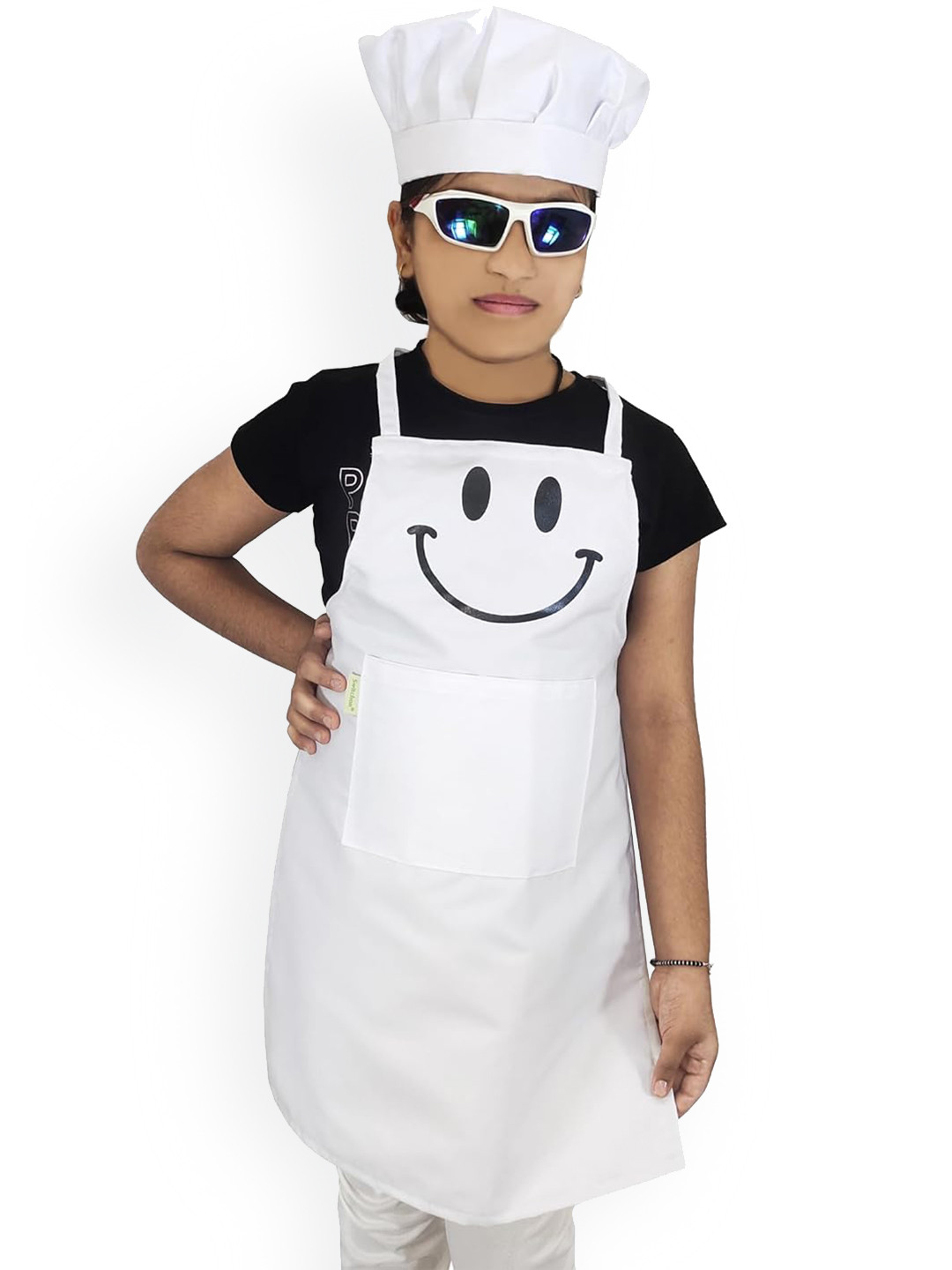 

SWITCHON Waterproof Apron & Cap, White