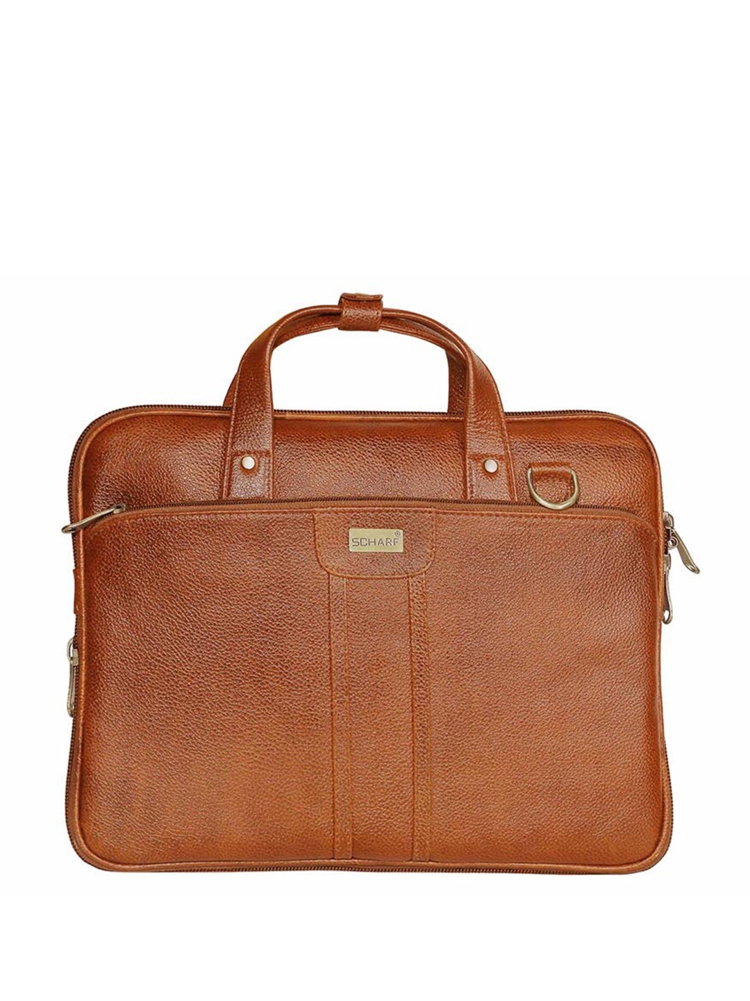 

SCHARF Unisex Leather Laptop Bag, Tan