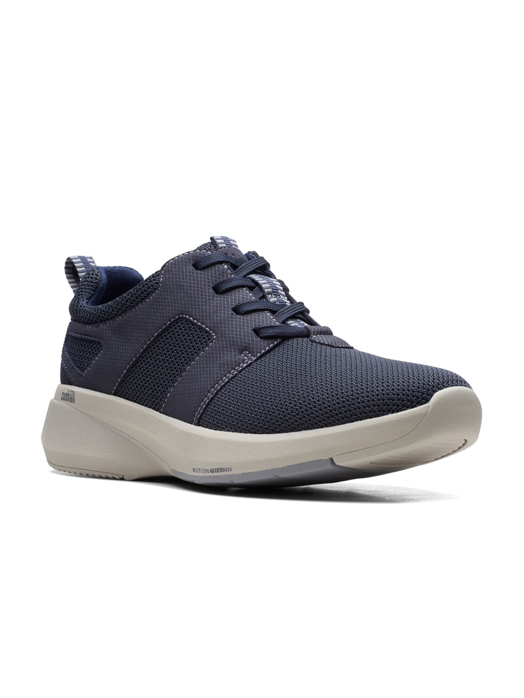 

Clarks Men Textured Sneakers, Navy blue