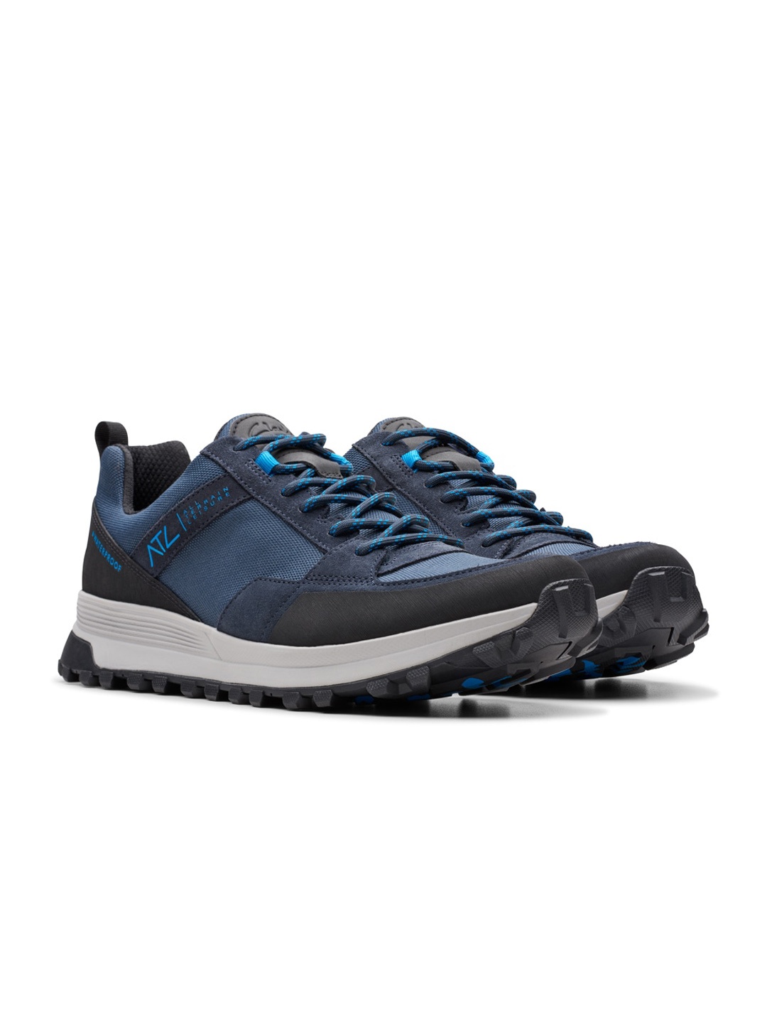 

Clarks Men Textured Sneakers, Navy blue