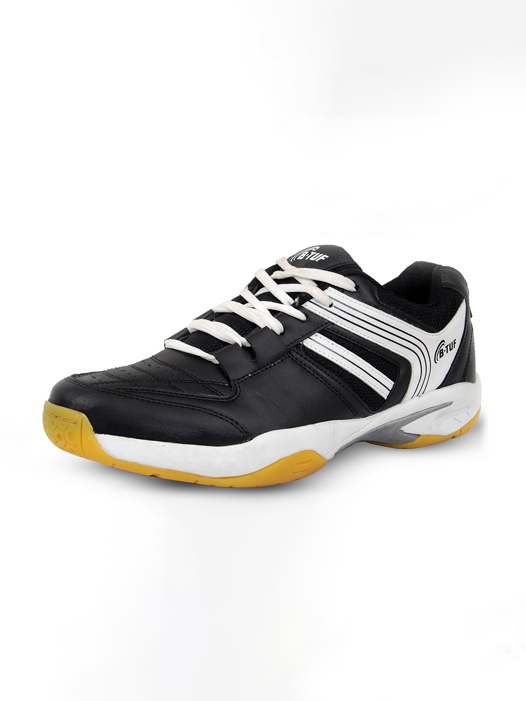 

BTUF Unisex Non-Marking Badminton Shoes, Black