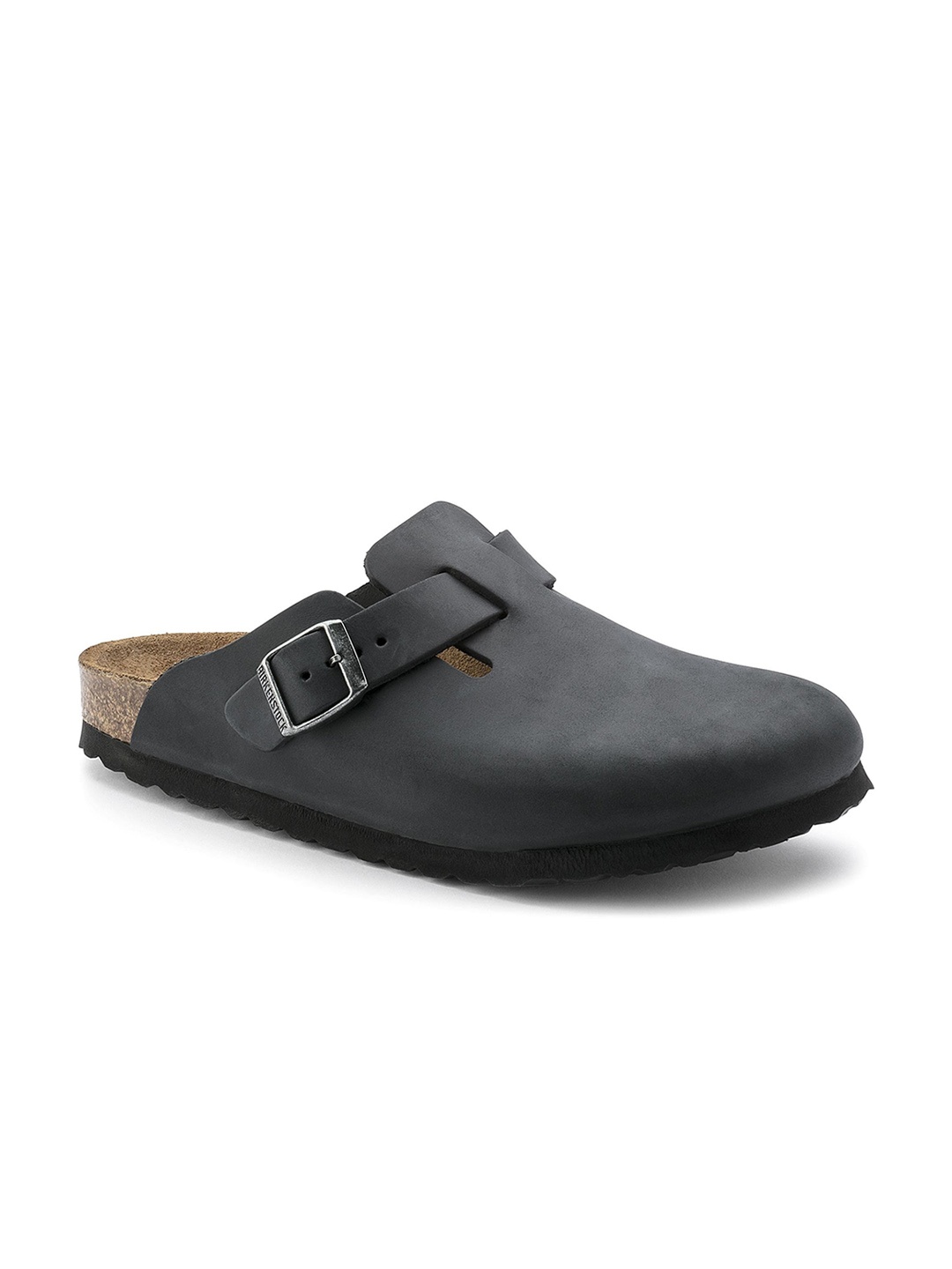 

Birkenstock Unisex Boston Leather Narrow Width Clogs, Black