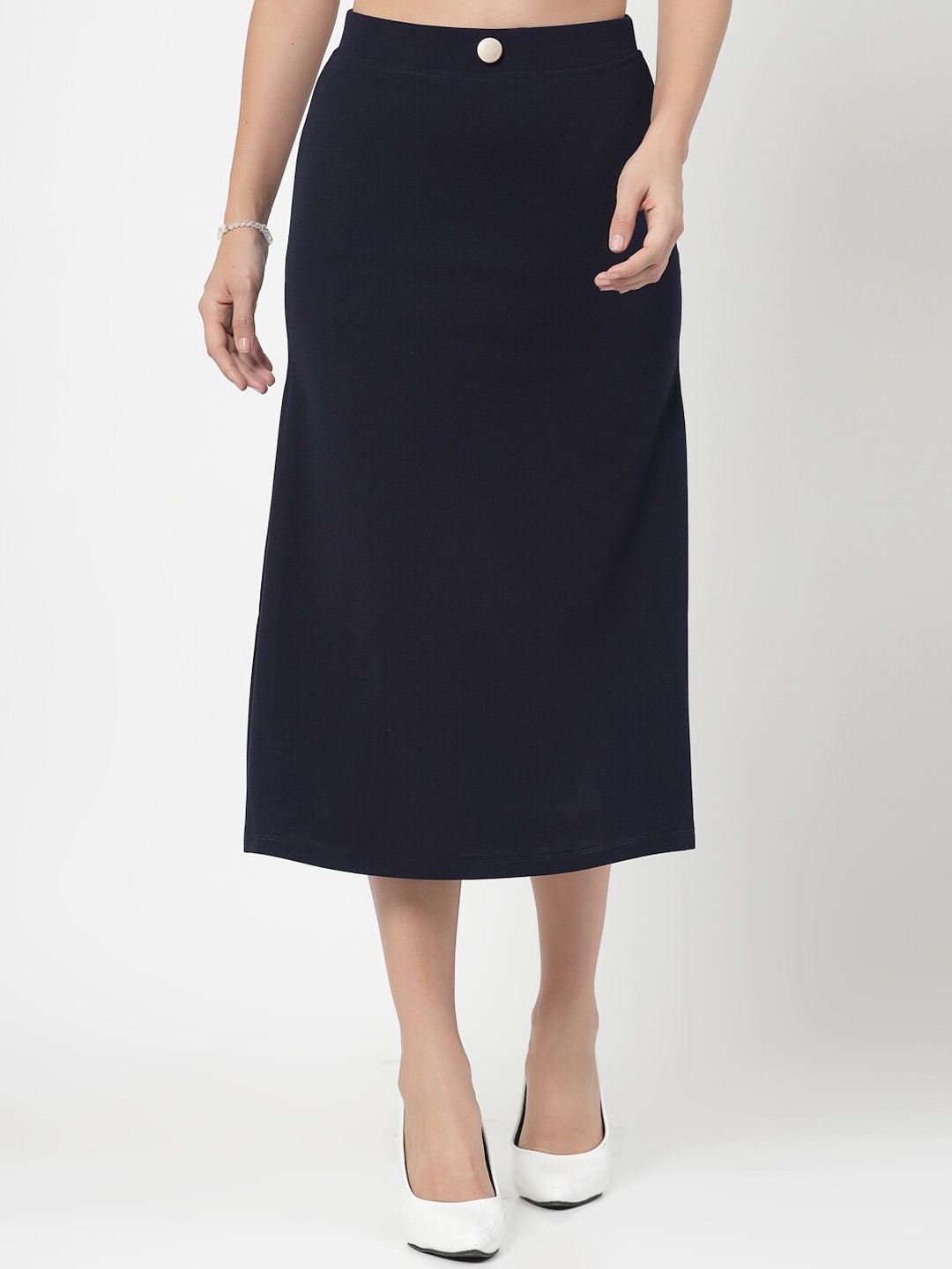 

Westwood A-Line Midi Corduroy Skirt, Blue