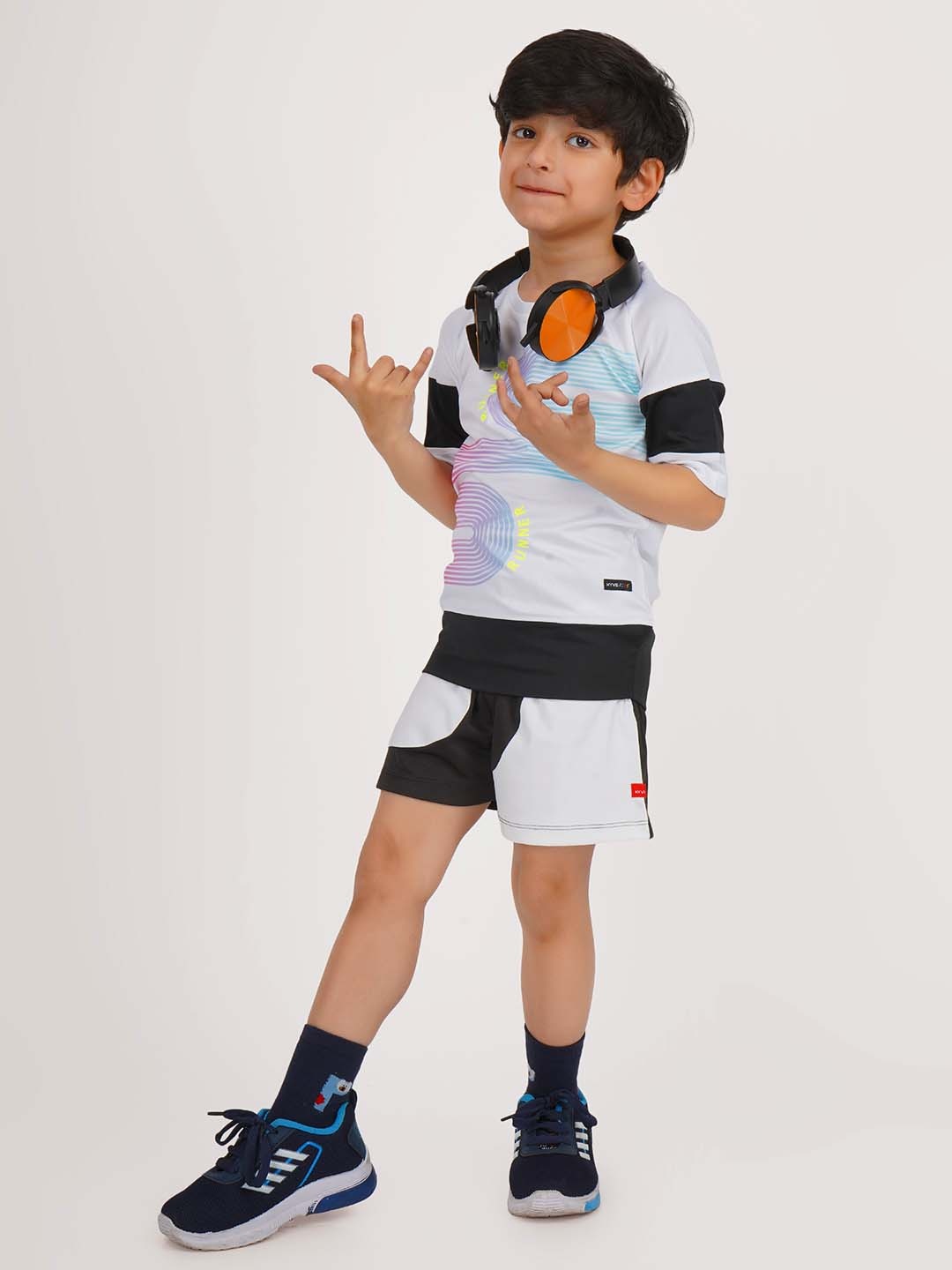 

HYVE Boys Abstract Printed T-shirt, White