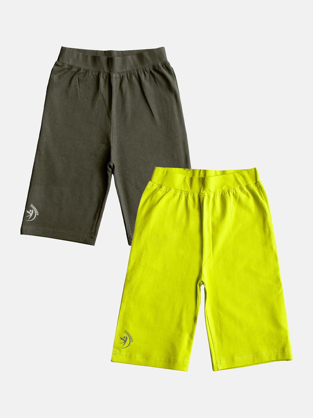 

KiddoPanti Girls Mid-Rise Cycling Shorts, Steel