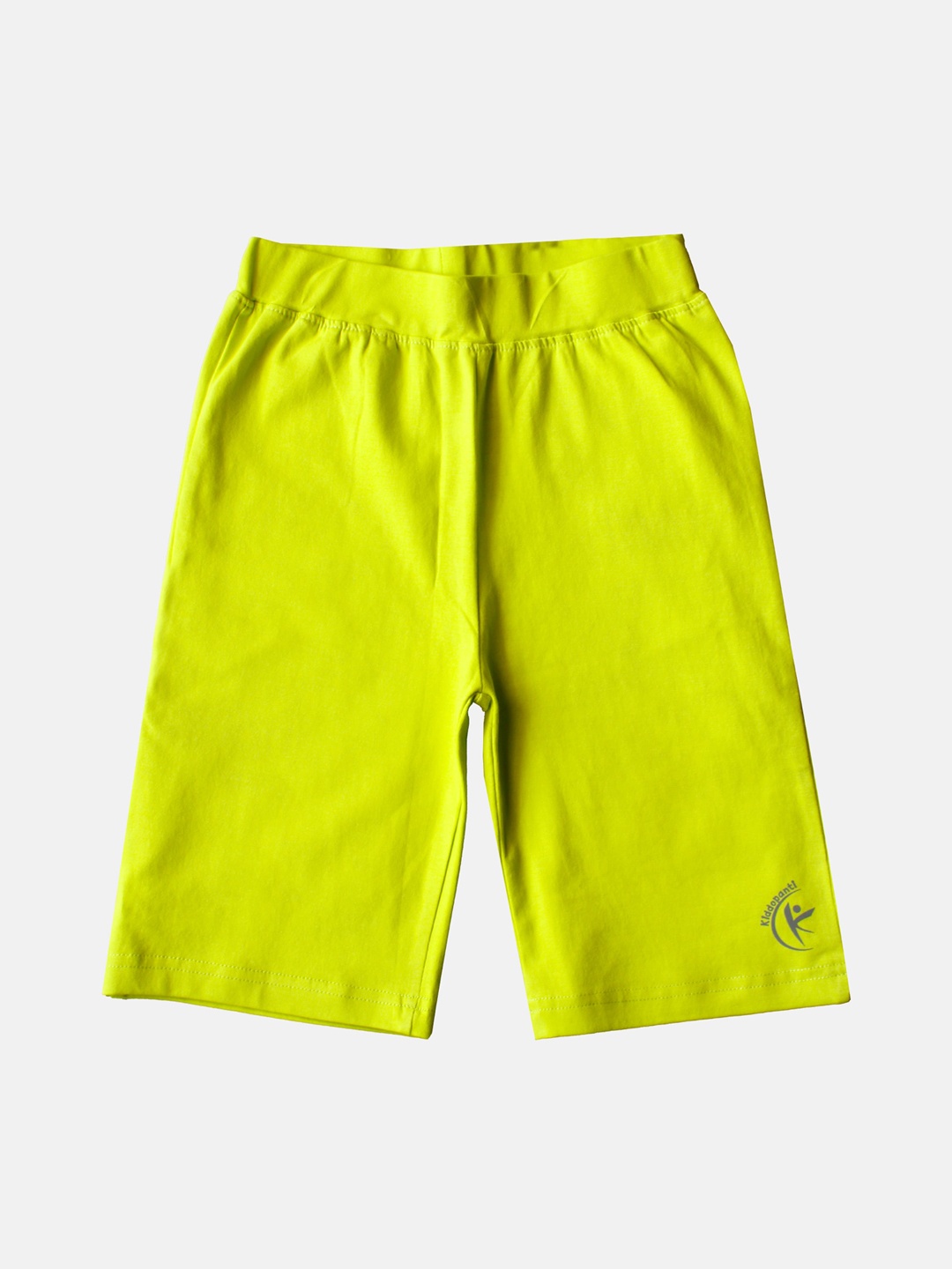 

KiddoPanti Girls Mid-Rise Cycling Shorts, Lime green